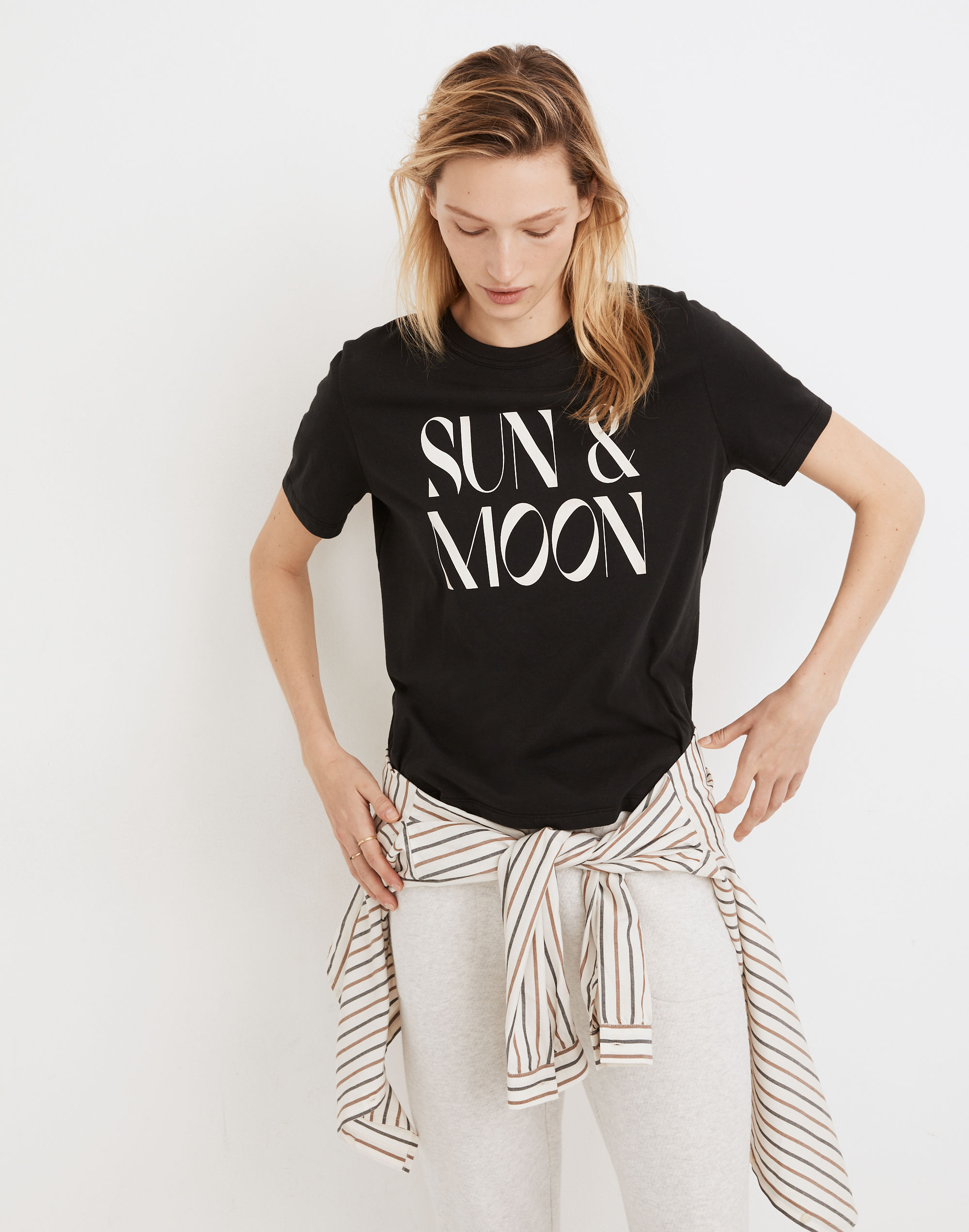 Sun &amp; Moon Graphic Tomboy Tee