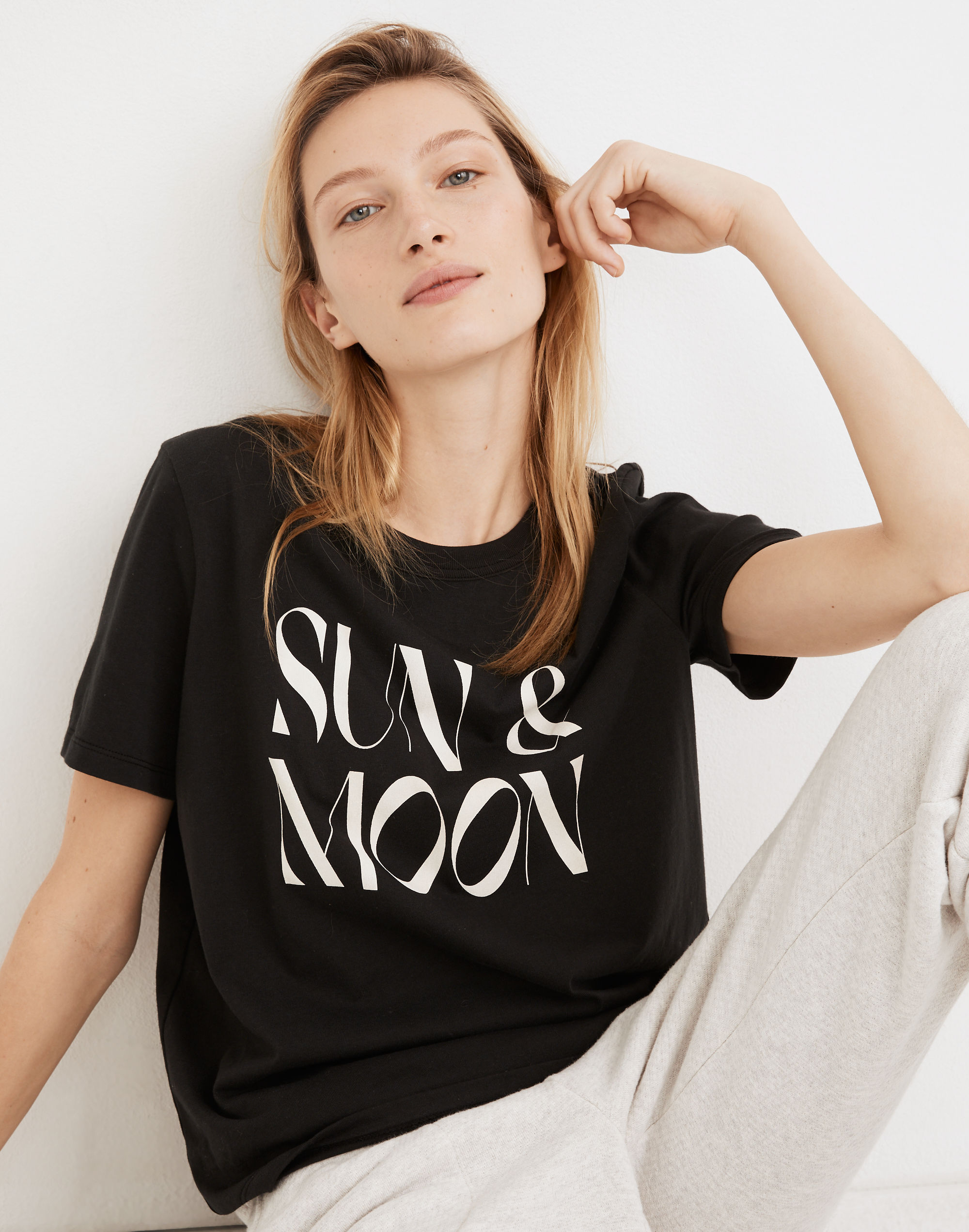 Sun &amp; Moon Graphic Tomboy Tee