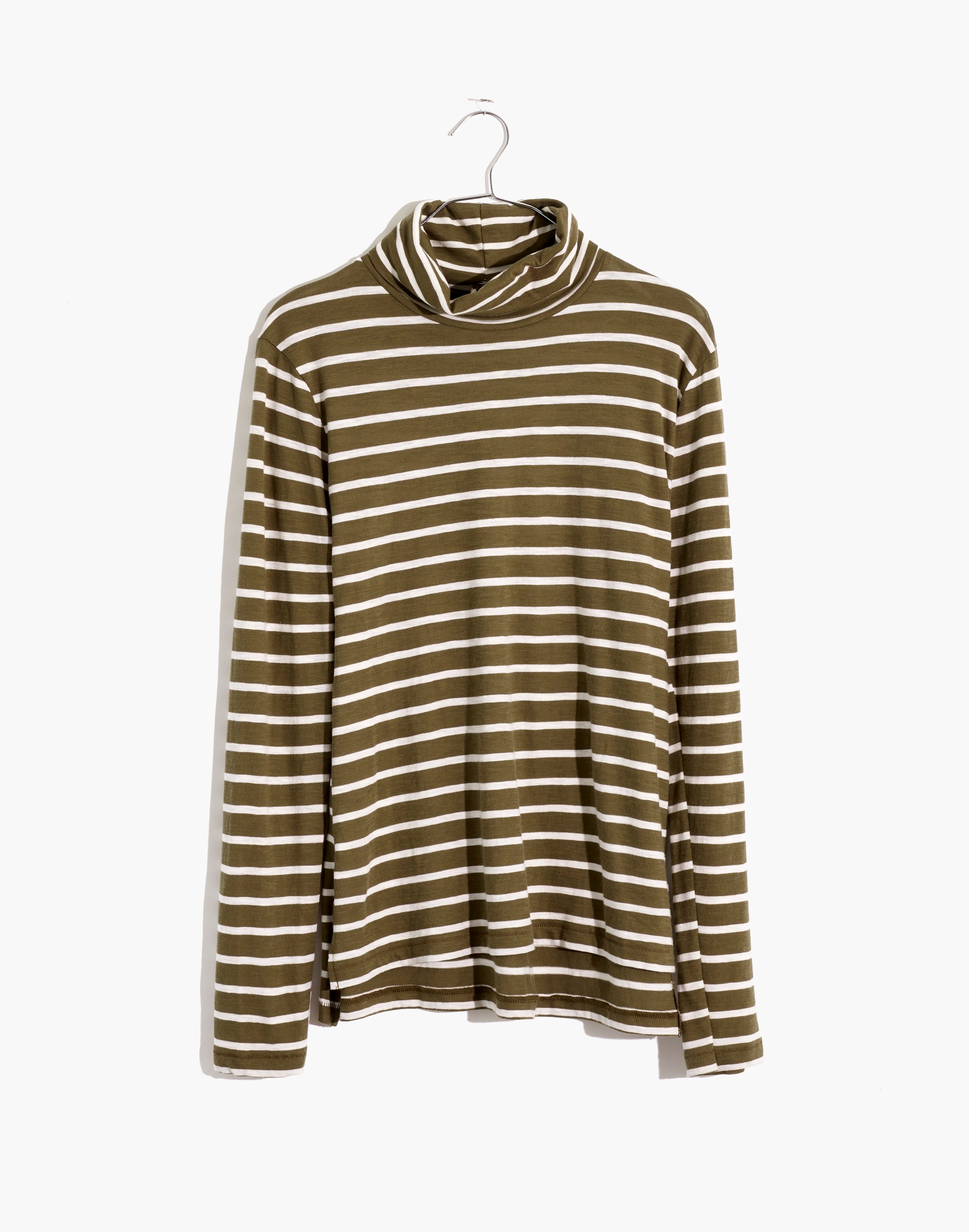 Whisper Cotton Turtleneck in Esme Stripe