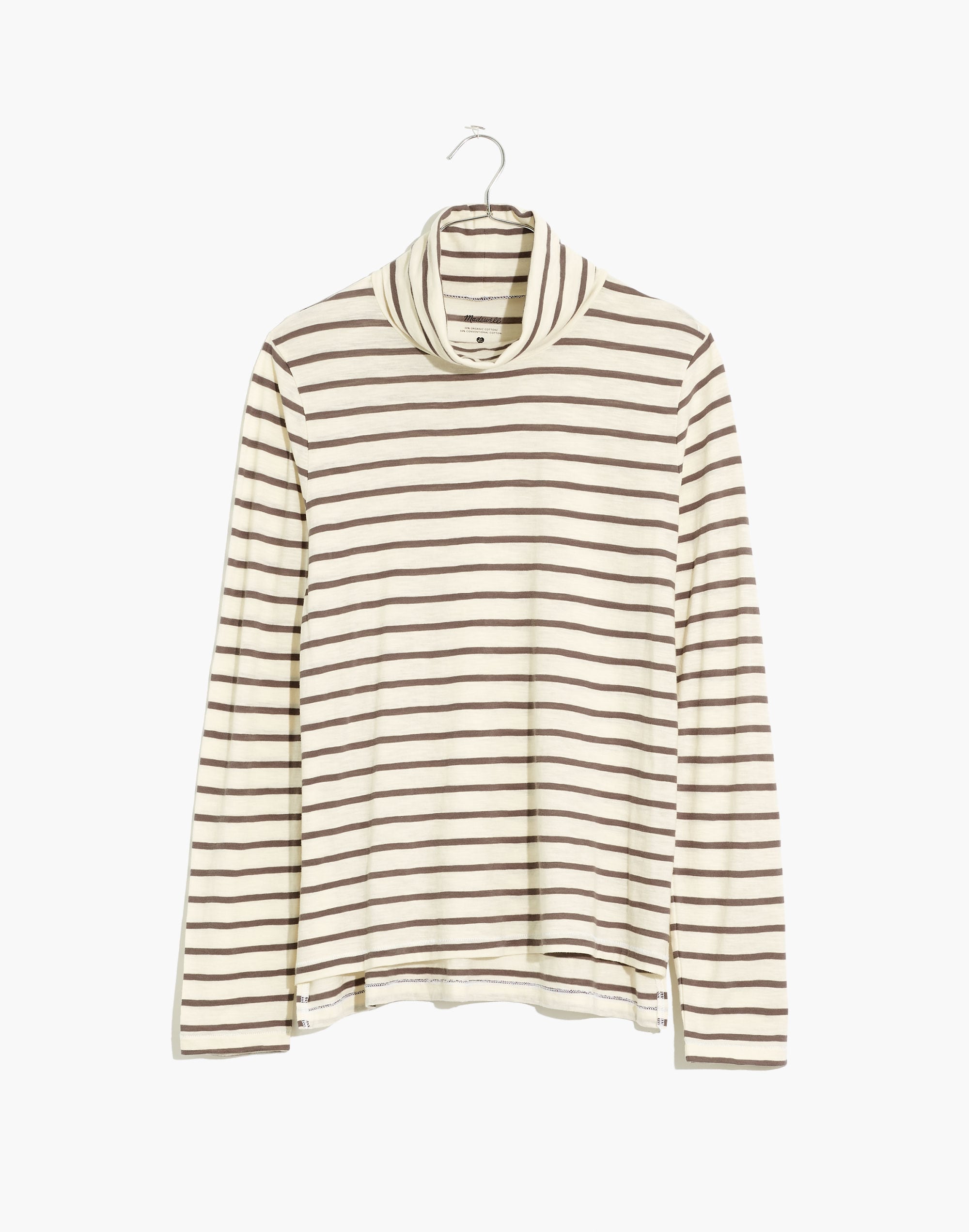 Whisper Cotton Turtleneck in Esme Stripe
