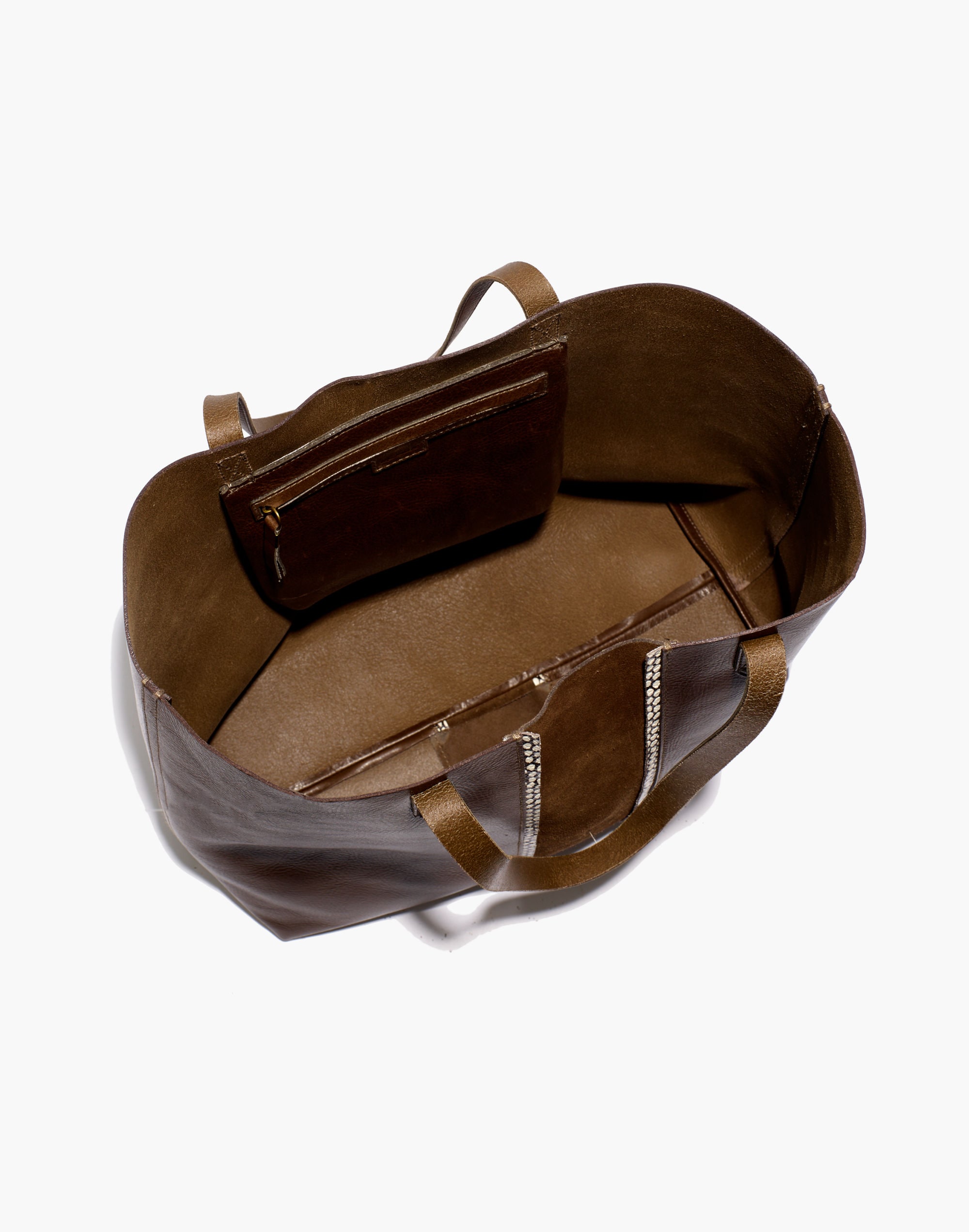 The Transport Tote: Suede Inset Edition