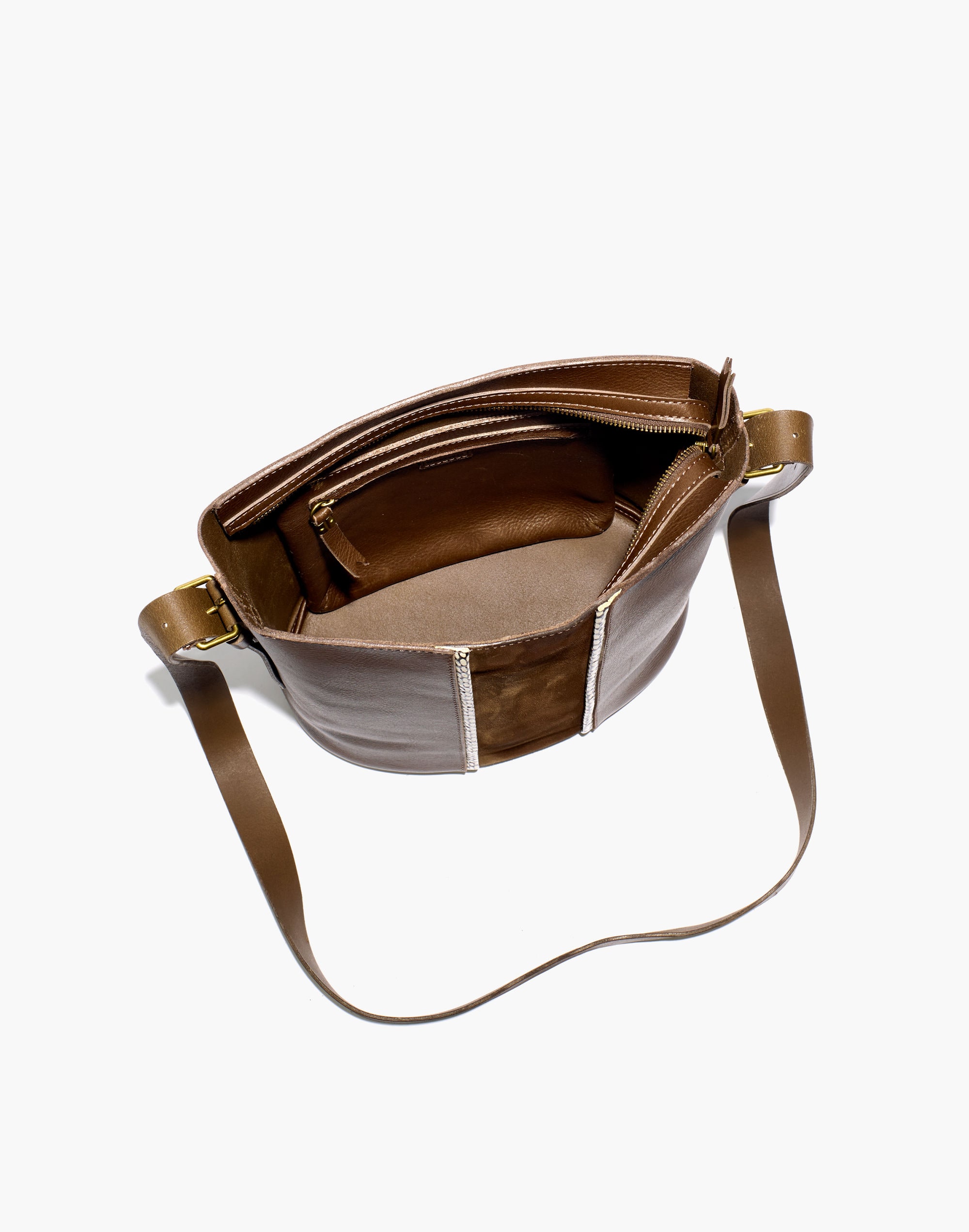 The Transport Bucket Bag: Suede Inset Edition