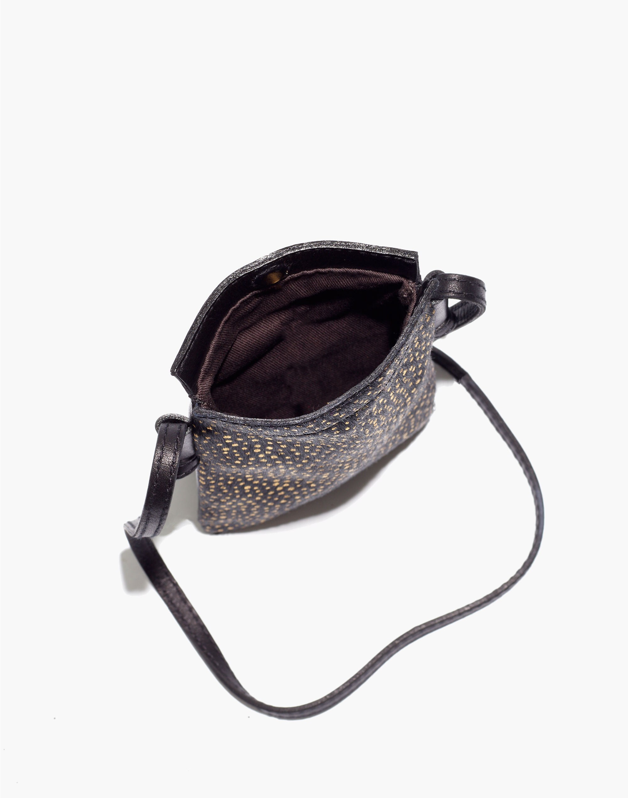 The Smartphone Crossbody Bag: Metallic Dot Calf Hair Edition