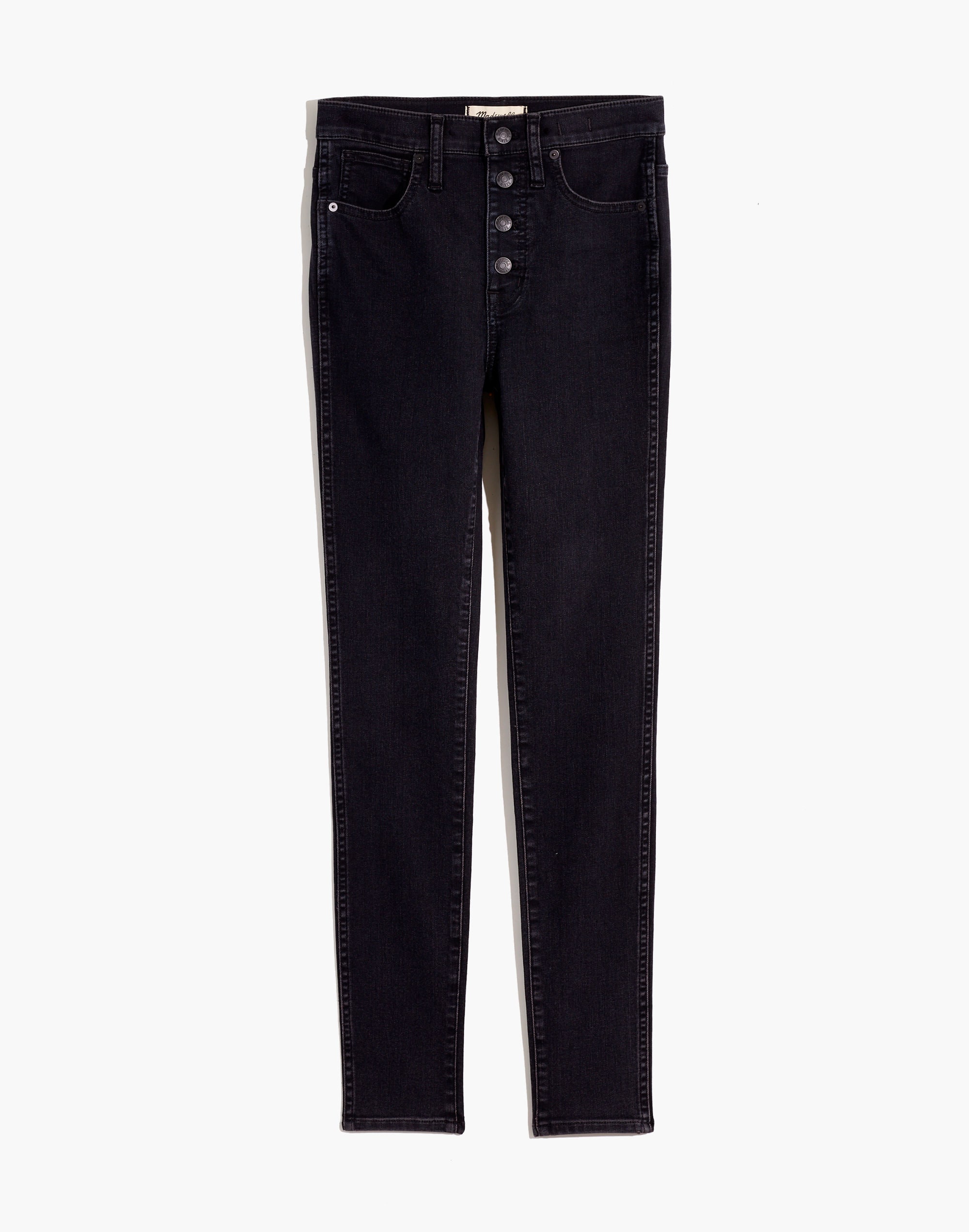 Petite 10" High-Rise Skinny Jeans in Robert Wash: Button-Front Edition