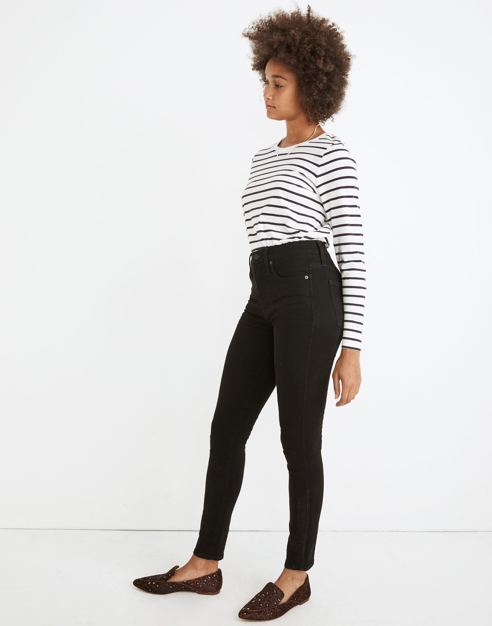 10" High-Rise Skinny Jeans in Simonson Wash: Heatrich Denim Edition