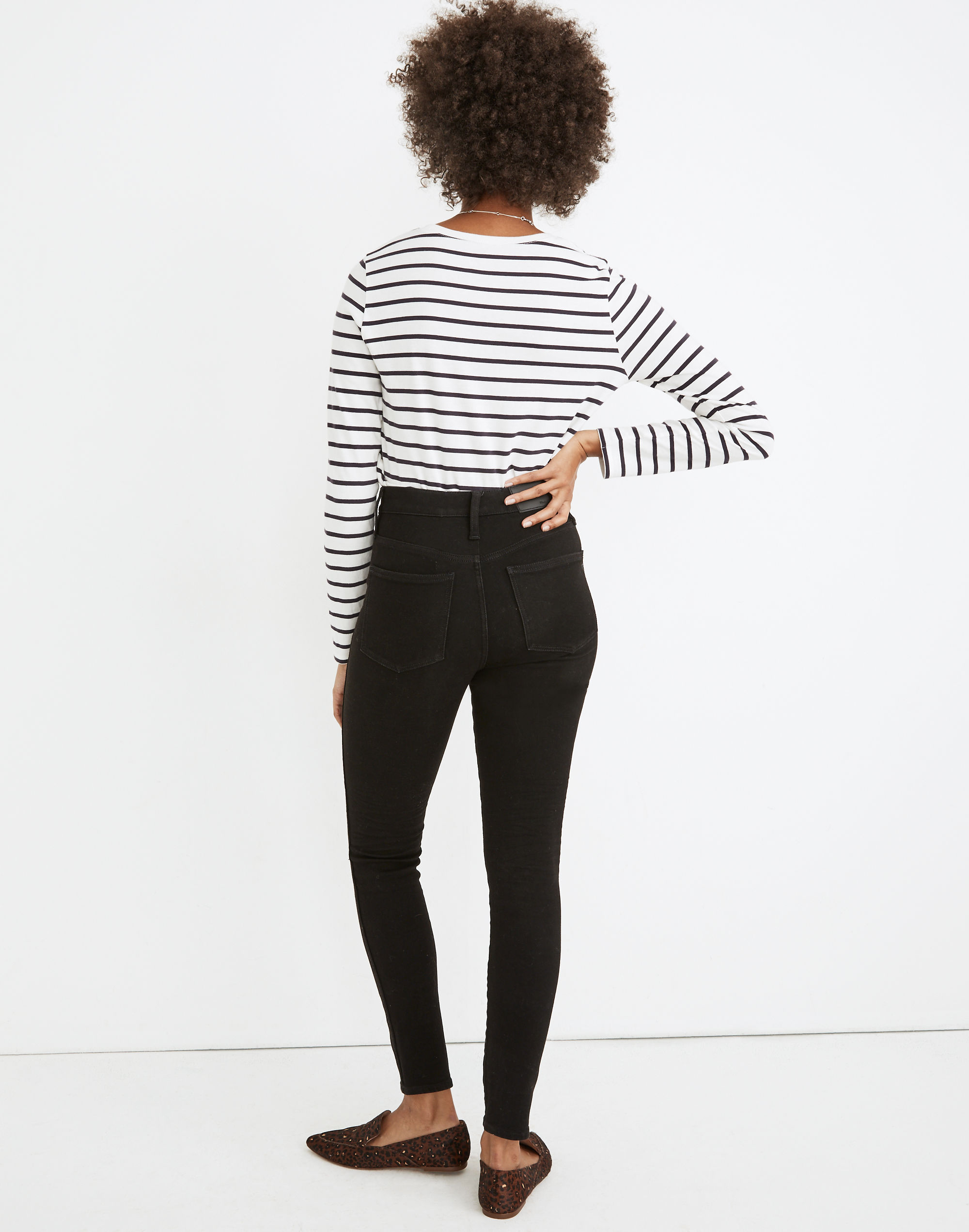 10" High-Rise Skinny Jeans in Simonson Wash: Heatrich Denim Edition