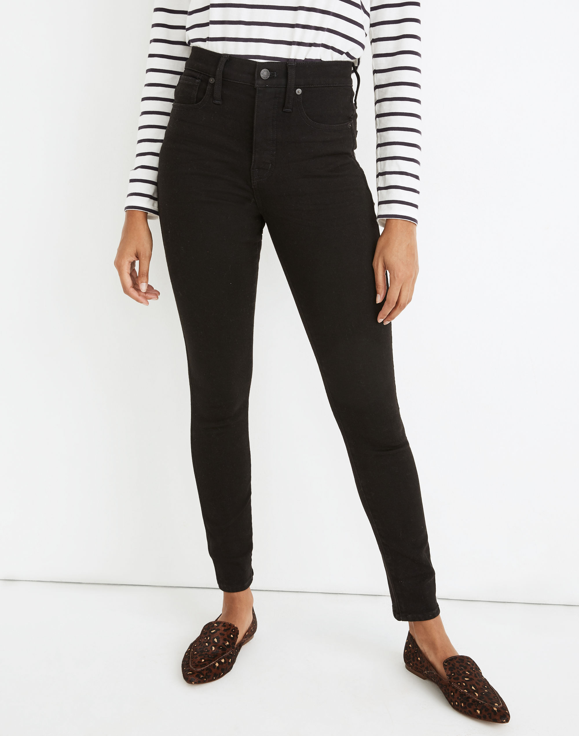 10" High-Rise Skinny Jeans in Simonson Wash: Heatrich Denim Edition