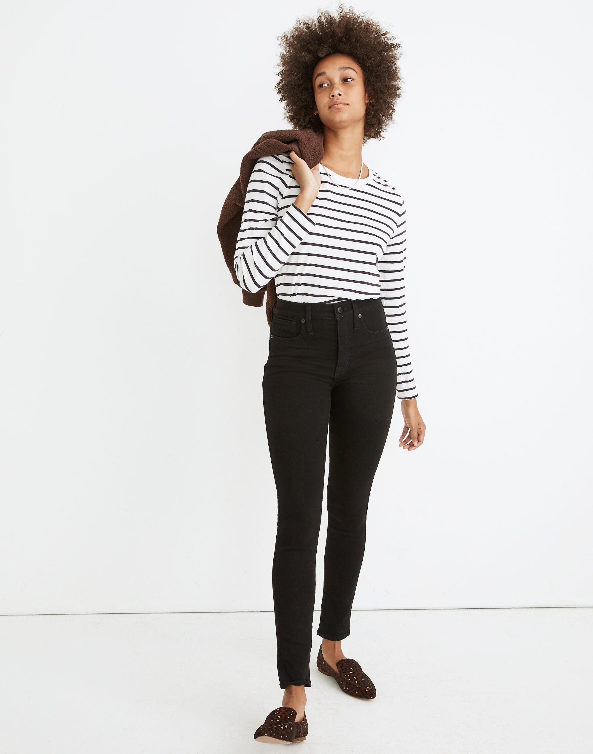 10" High-Rise Skinny Jeans in Simonson Wash: Heatrich Denim Edition