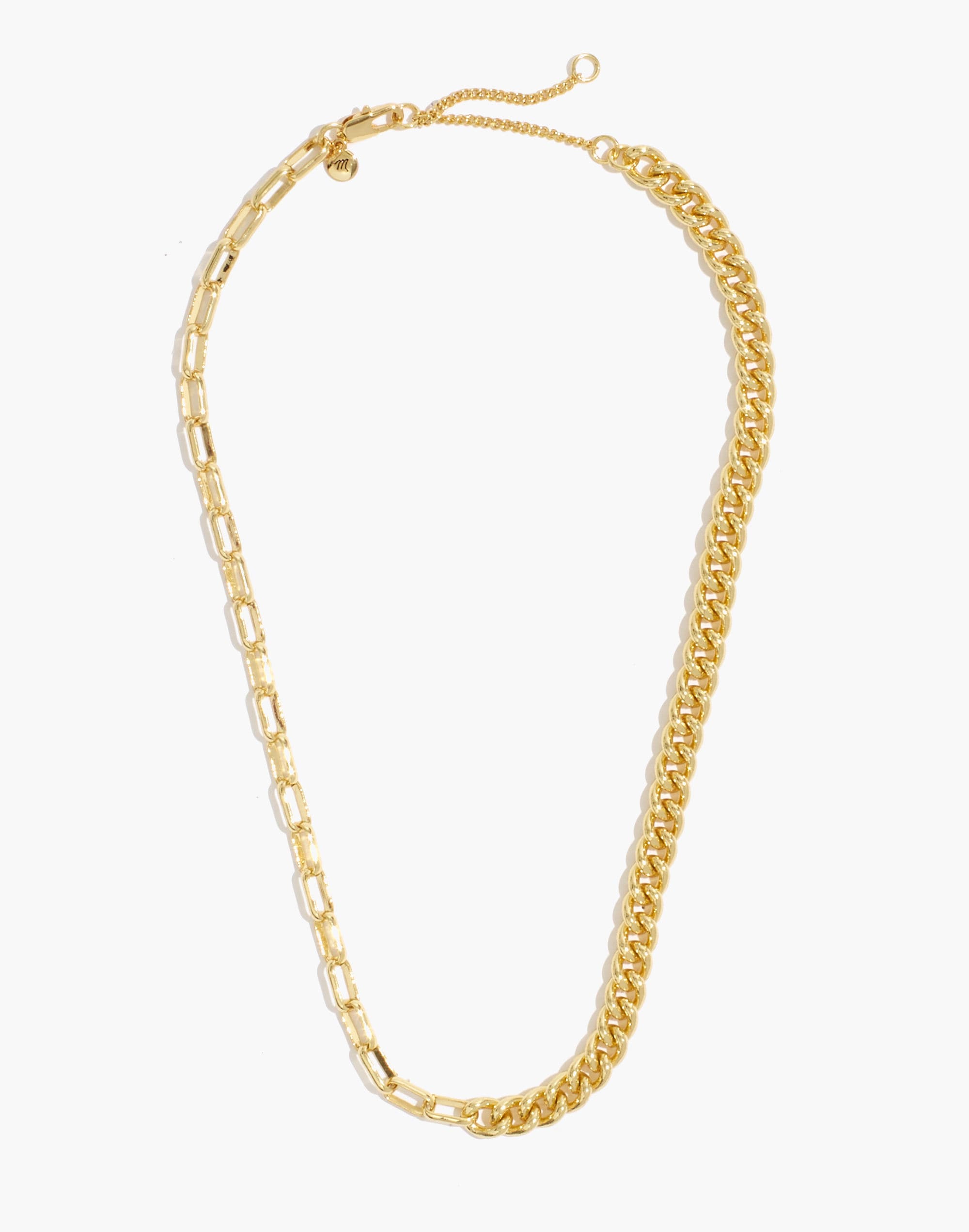 Shiny Mixed Chain Choker Necklace