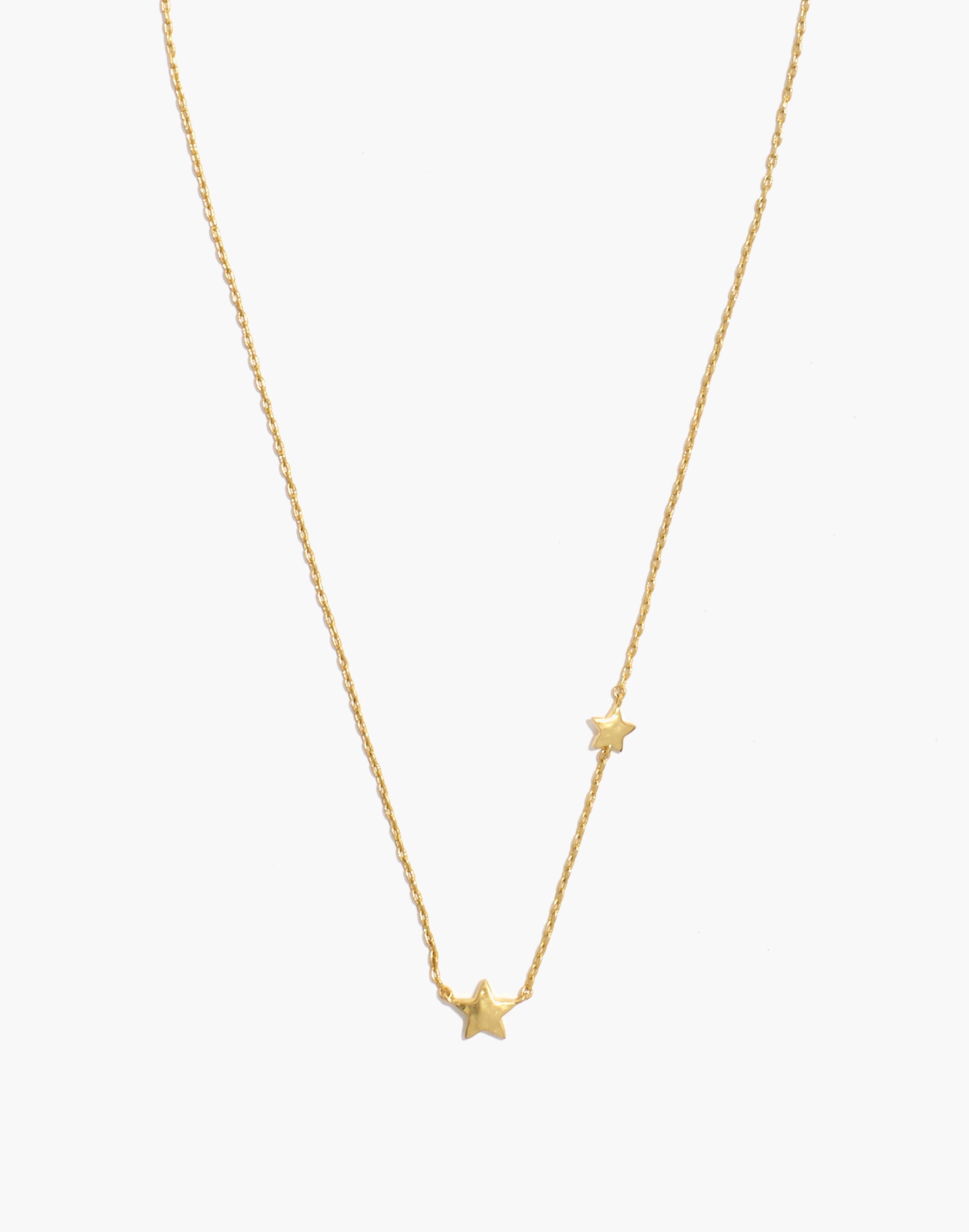 Hammered Star Asymmetrical Choker Necklace