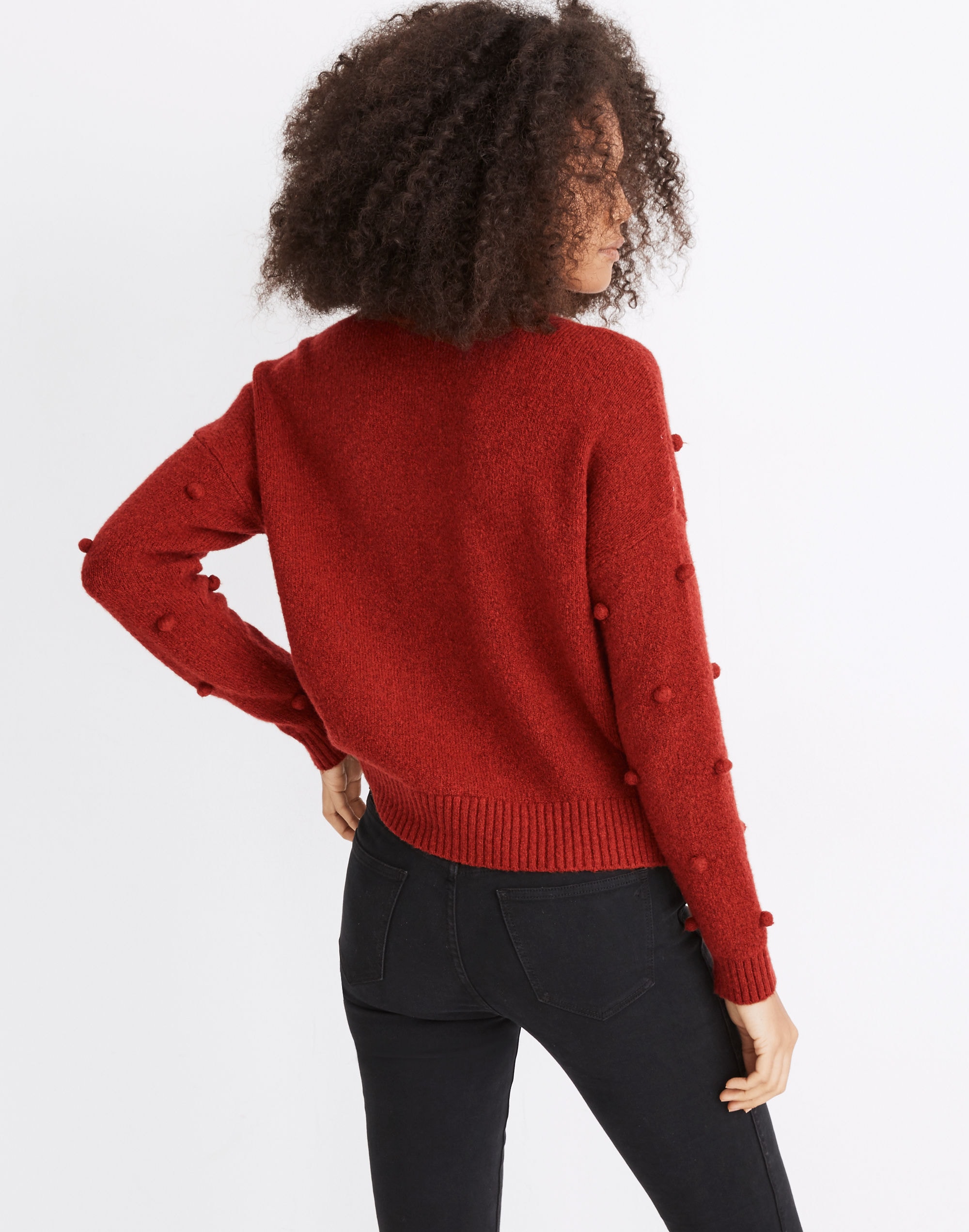 Bobble Colburne Cardigan Sweater in Coziest Textured Yarn