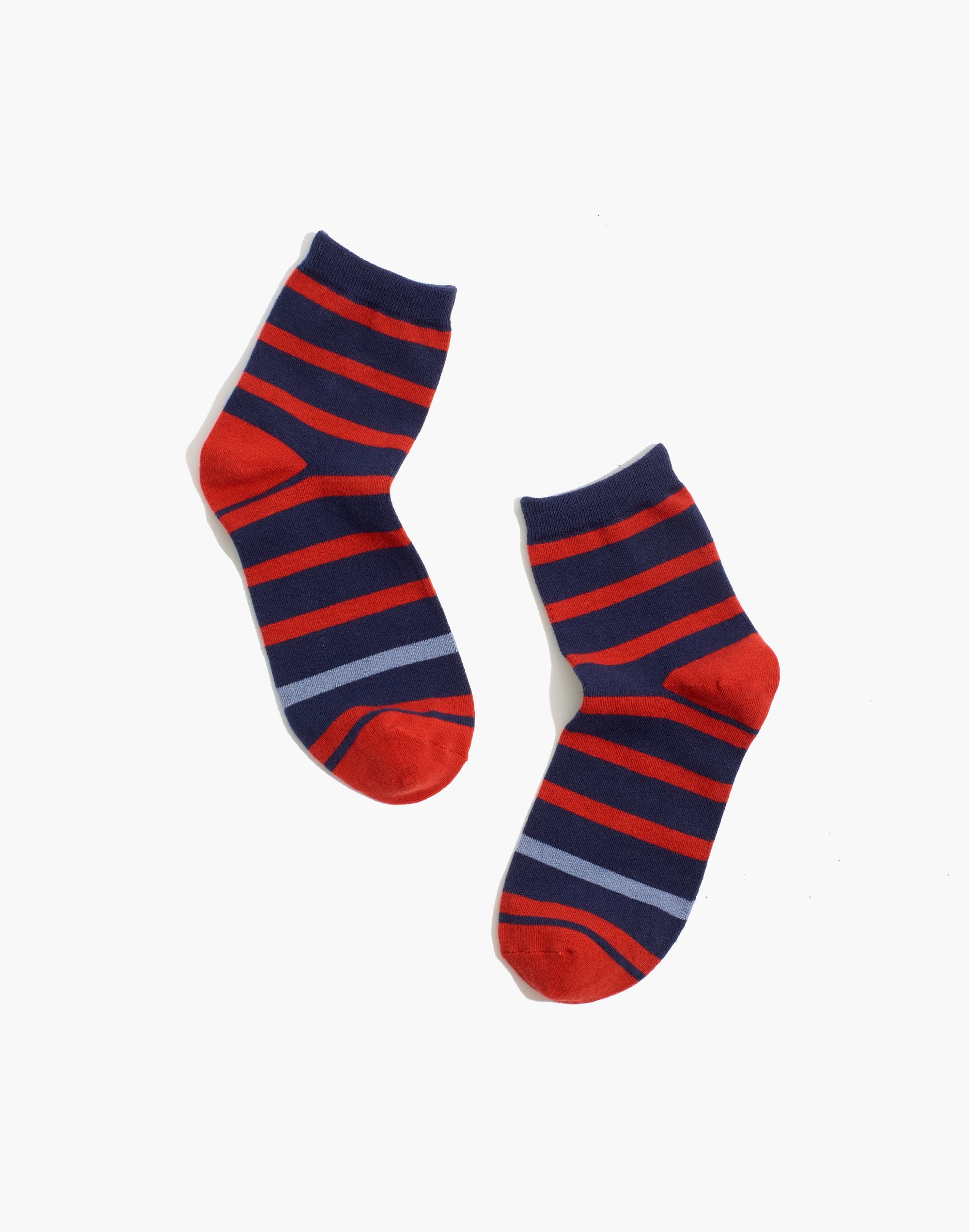 bold stripe ankle socks
