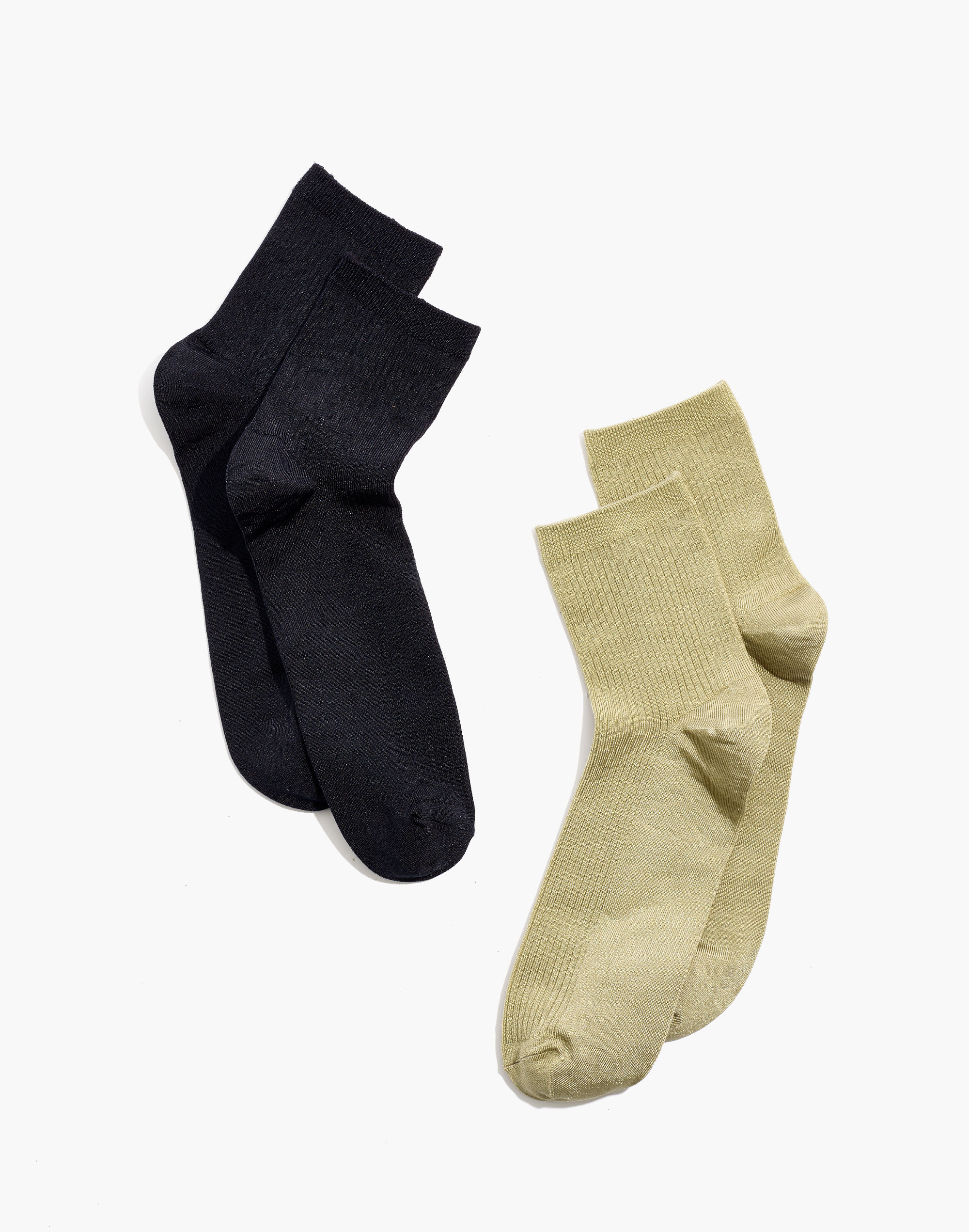 shiny ankle socks