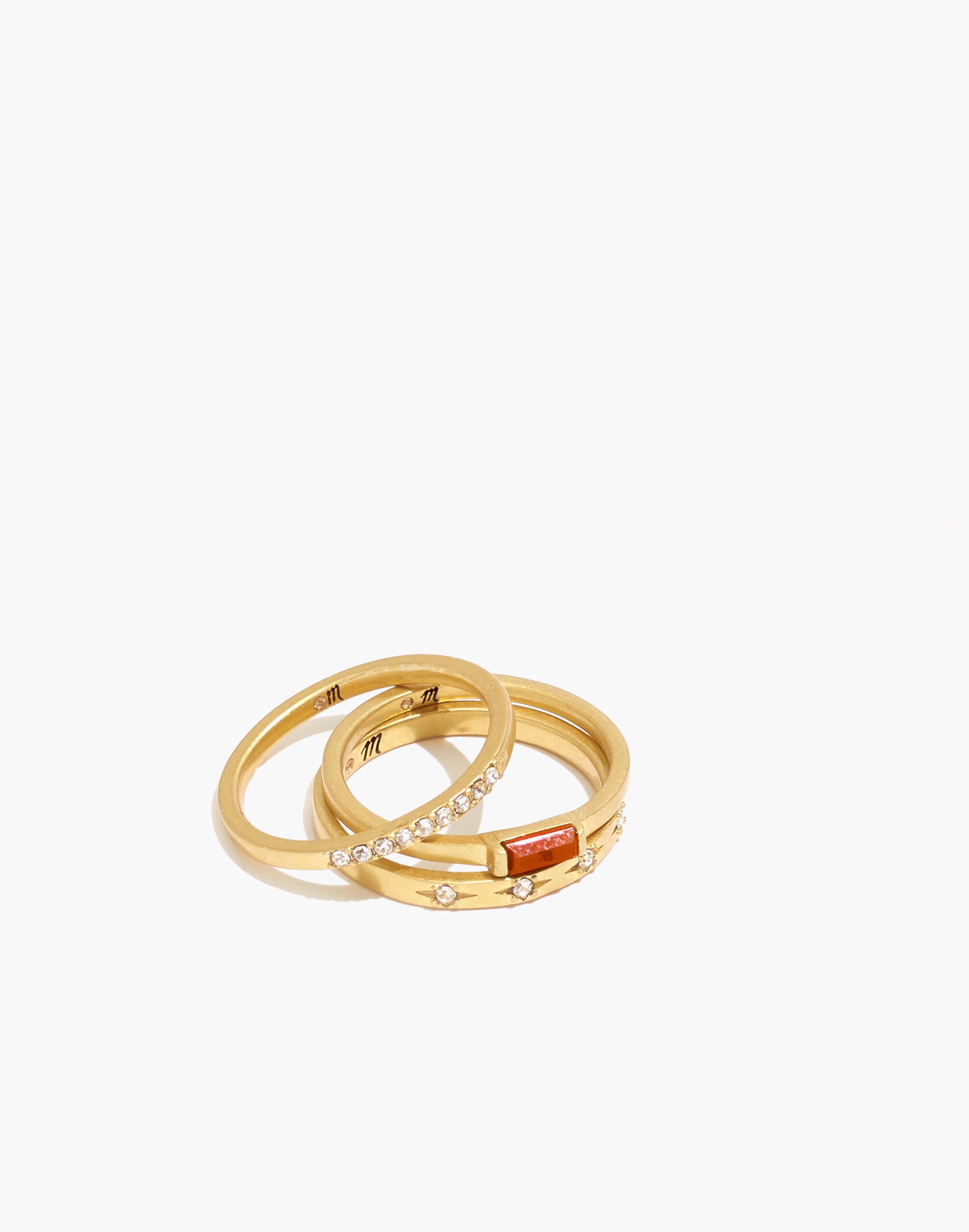 Baguette Stacking Ring Set