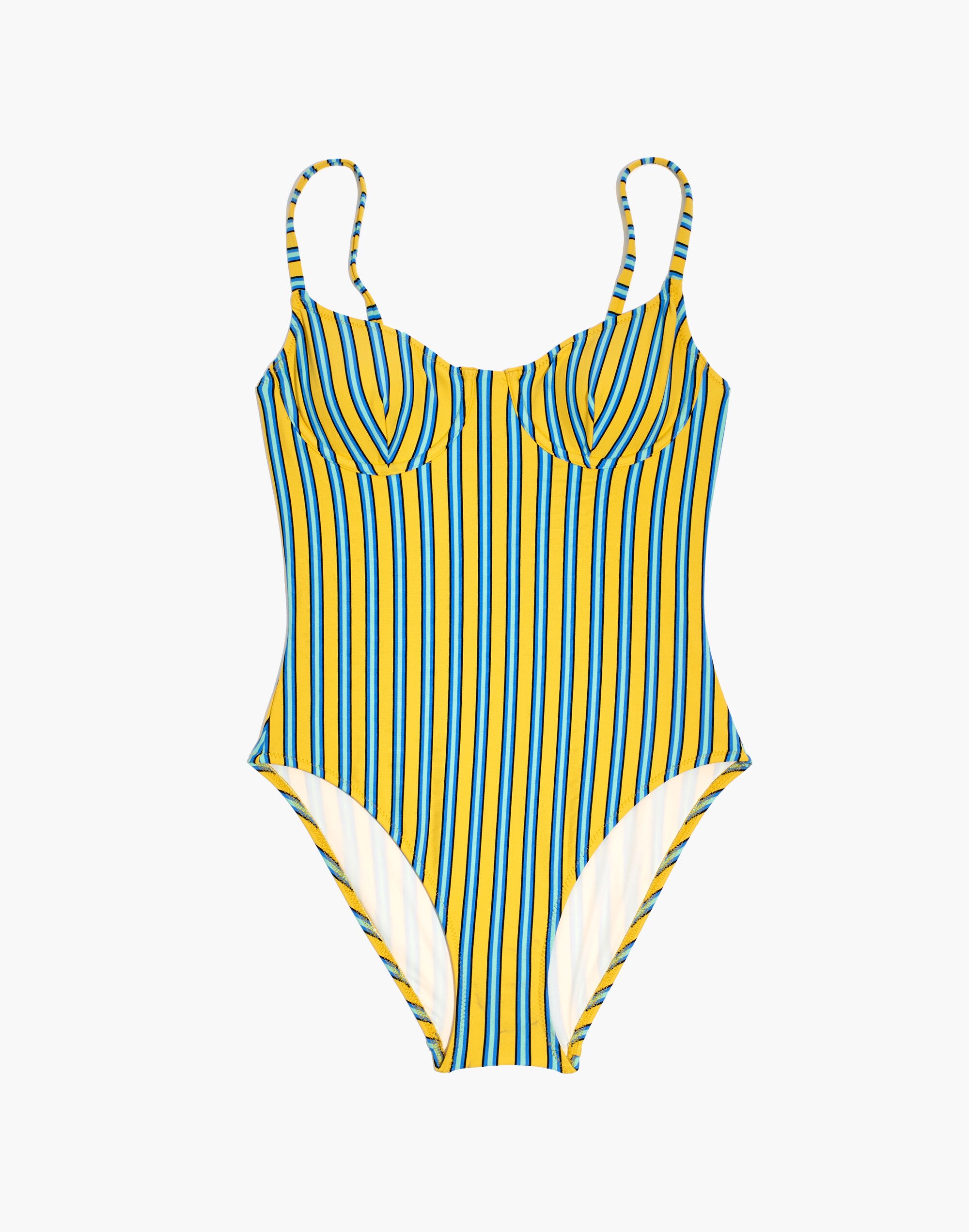 Solid &amp; Striped&reg; Taylor One-Piece Swimsuit in Banana Stripe