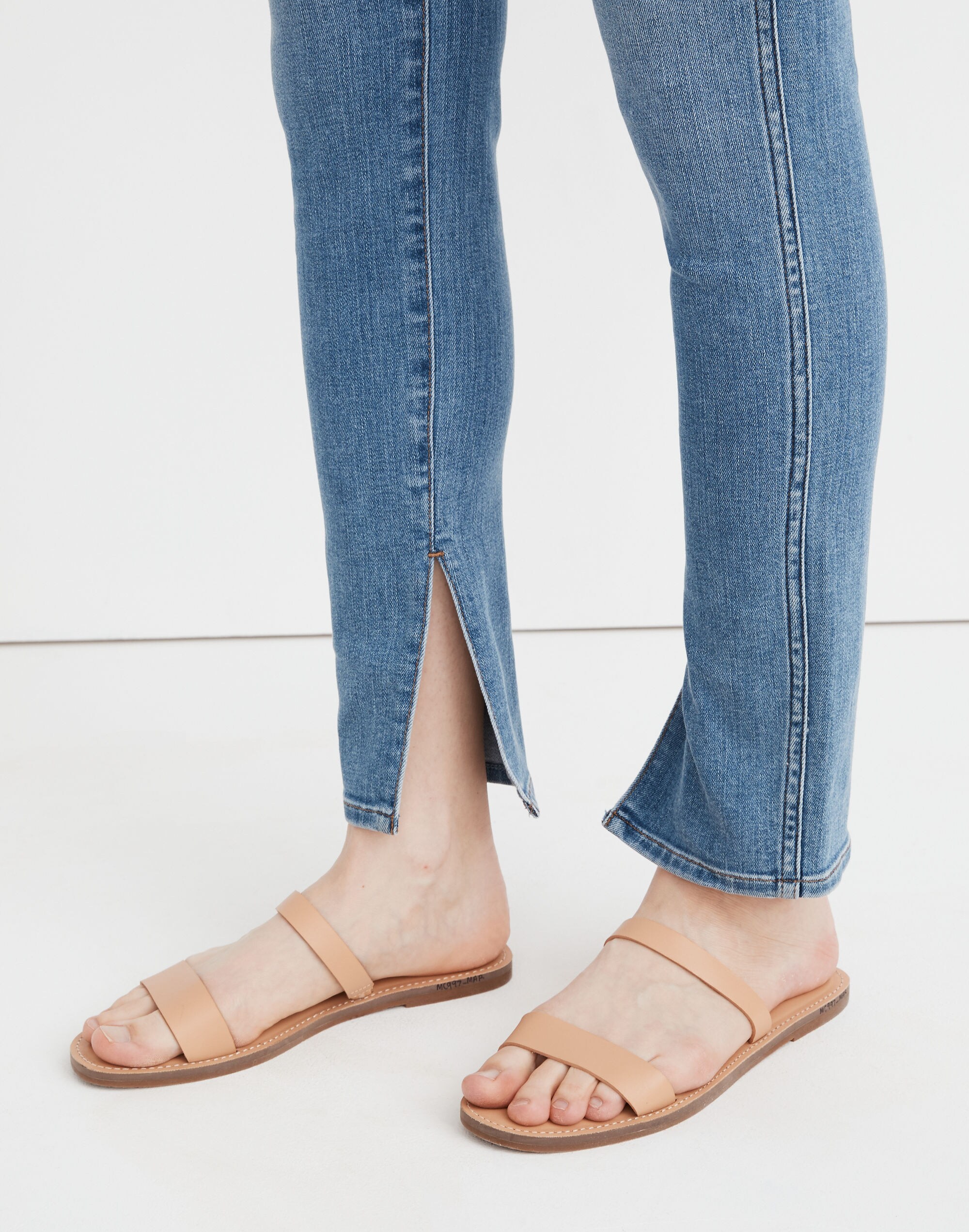 10" High-Rise Roadtripper Supersoft Jeans in Minford Wash: Ankle-Slit Edition