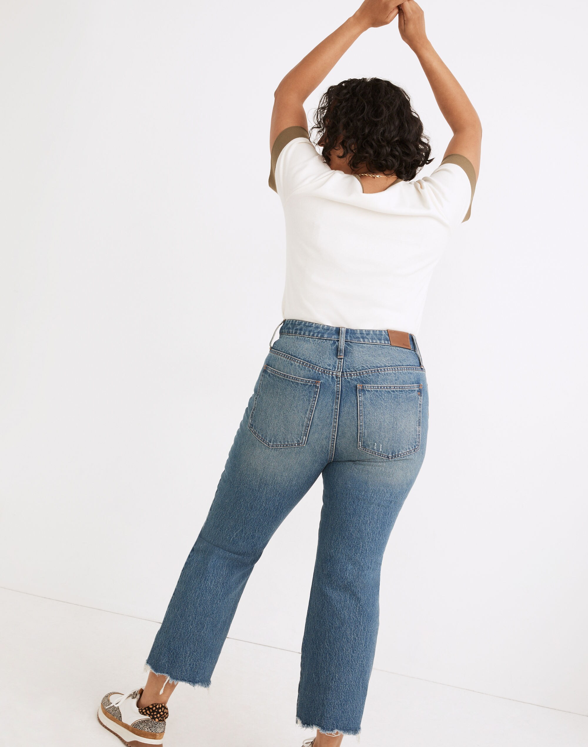 Slim Demi-Boot Jeans in Danville Wash: Ripped Edition