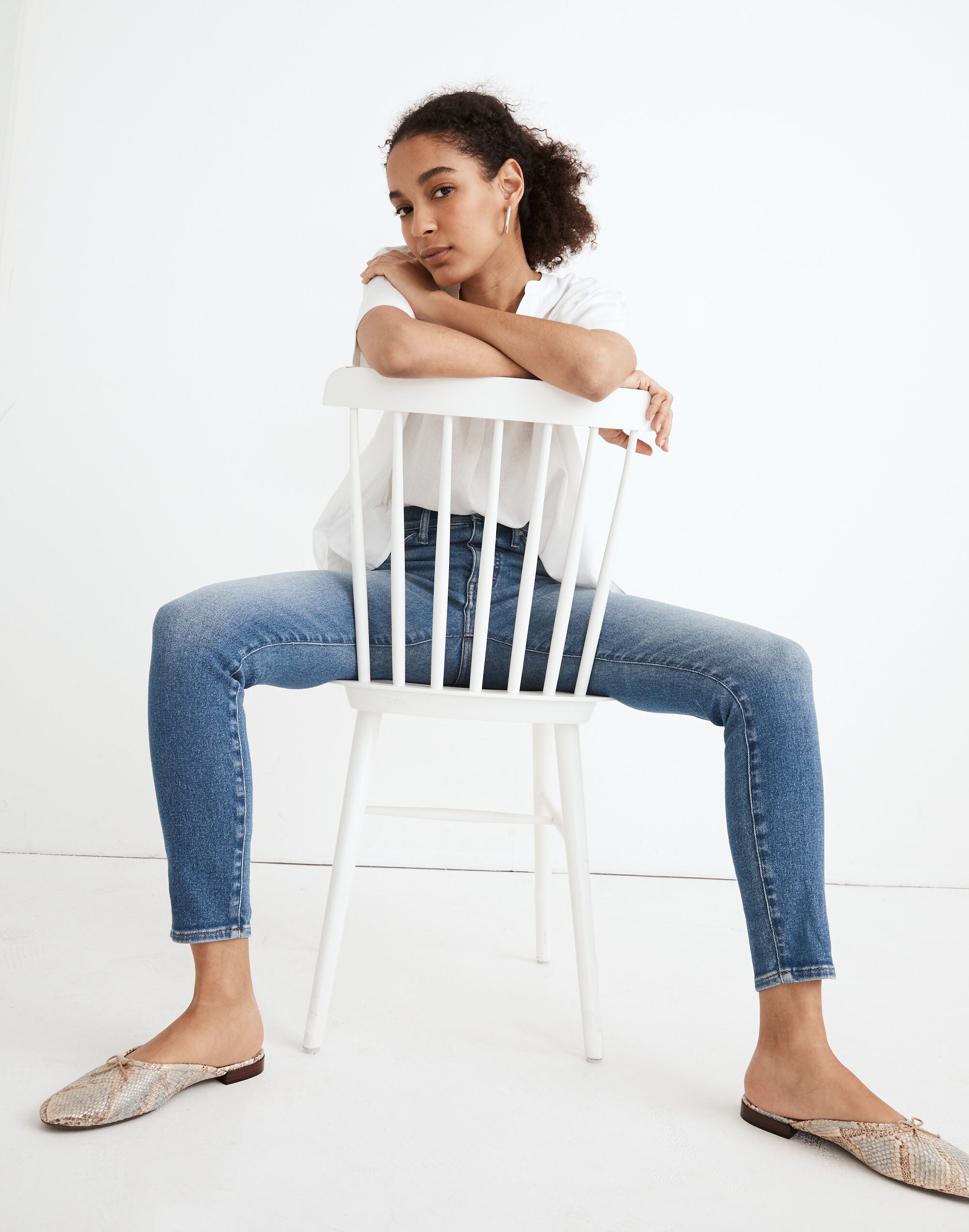 Tall 10" High-Rise Skinny Crop Jeans in Sheffield Wash