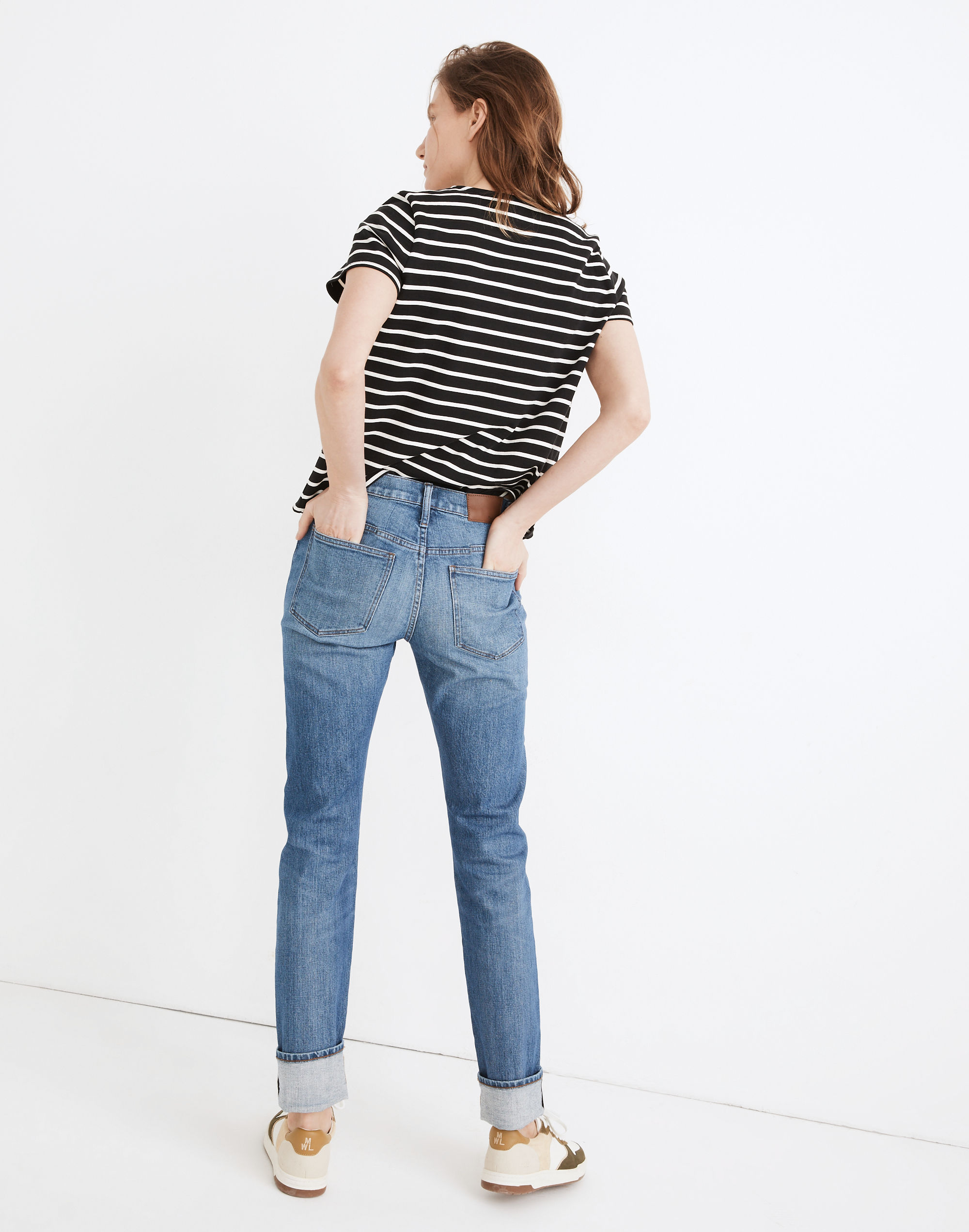 Tomboy Straight Jeans in Galewood Wash: Selvedge Edition