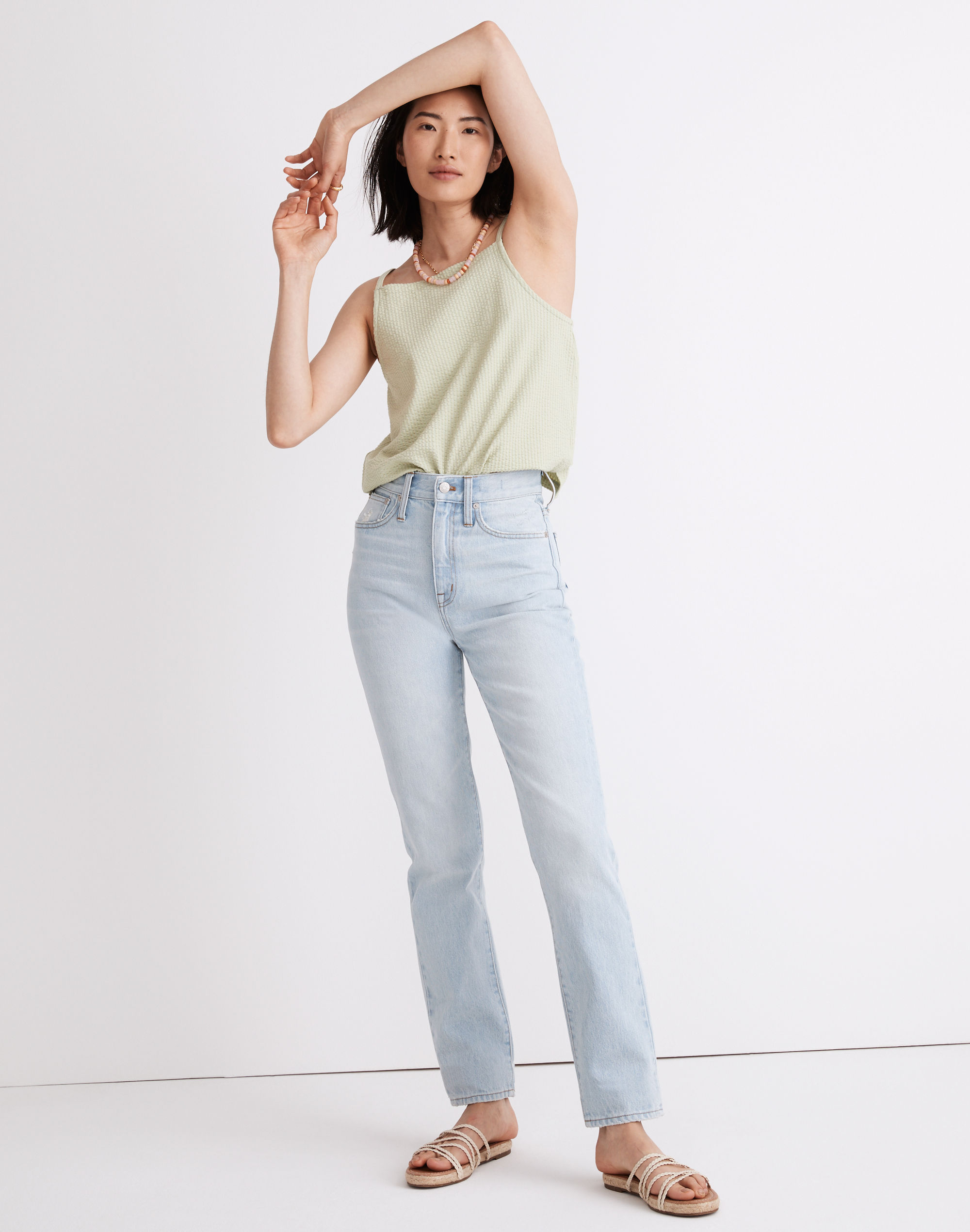 Classic Straight Full-Length Jeans in Fitzgerald Wash
