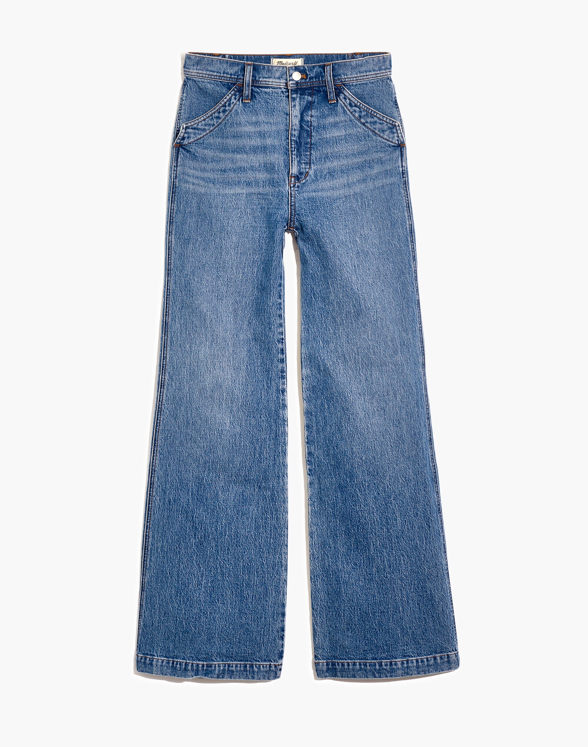 11" High-Rise Flare Jeans in Erickson Wash: Stitched-Pocket Edition