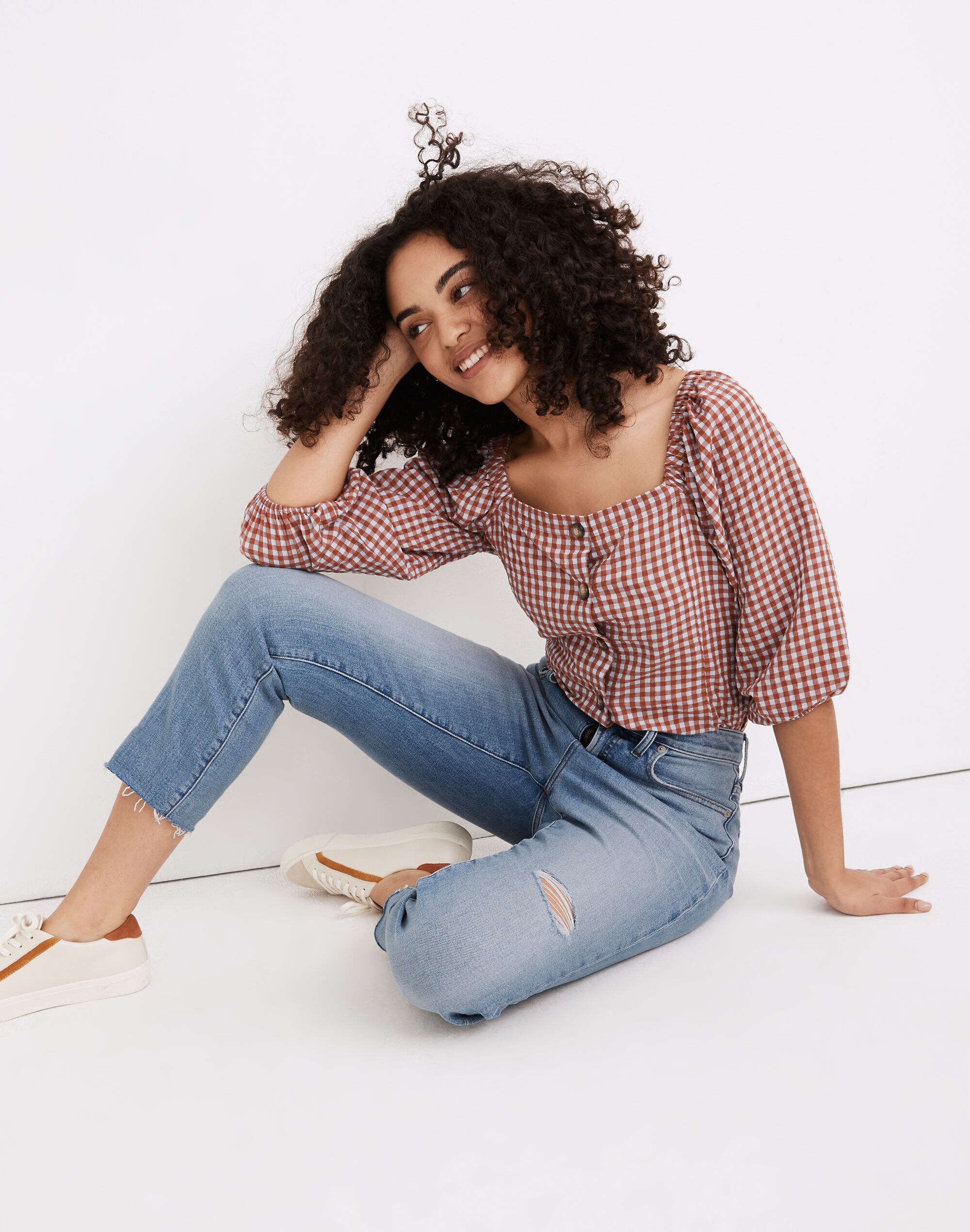 The Tall Curvy Perfect Vintage Jean in Coffey Wash: Worn-In Edition