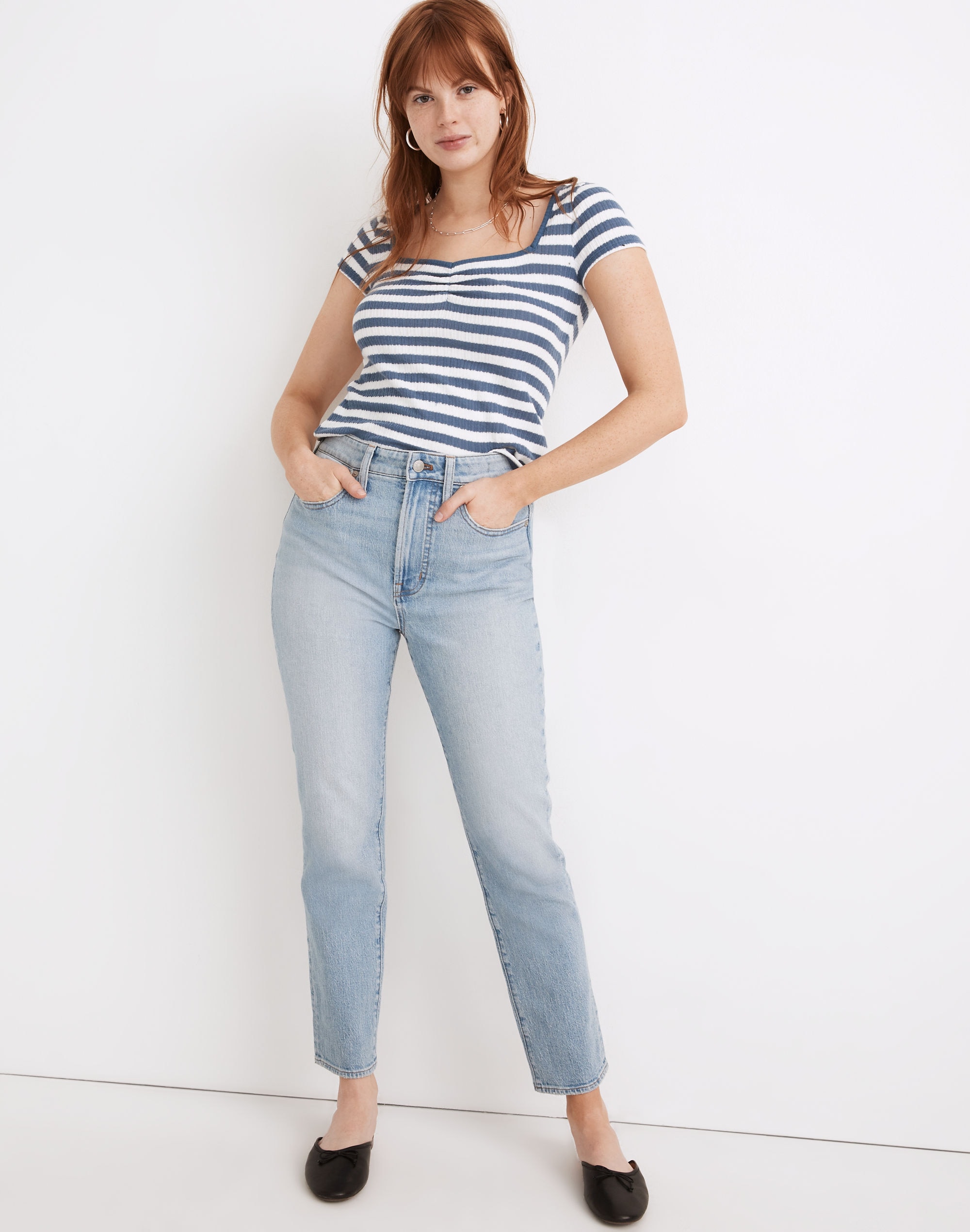 The Curvy Perfect Vintage Jean in Fiore Wash