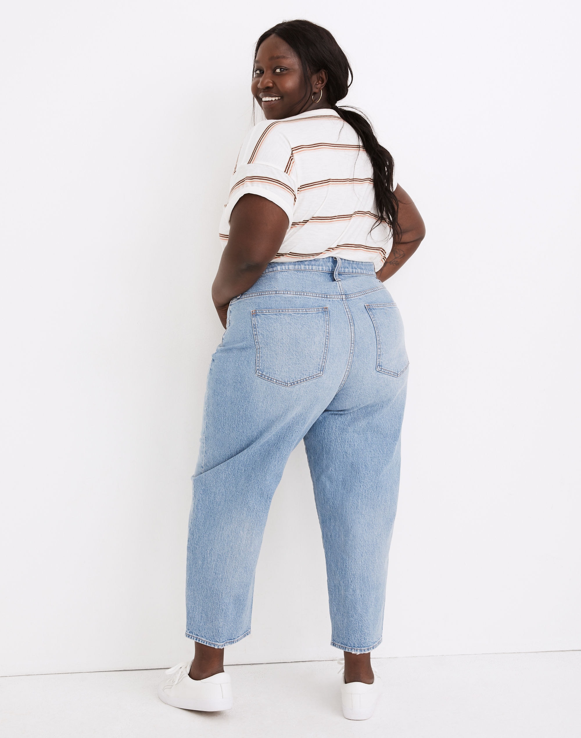 Plus Balloon Jeans in Hewes Wash