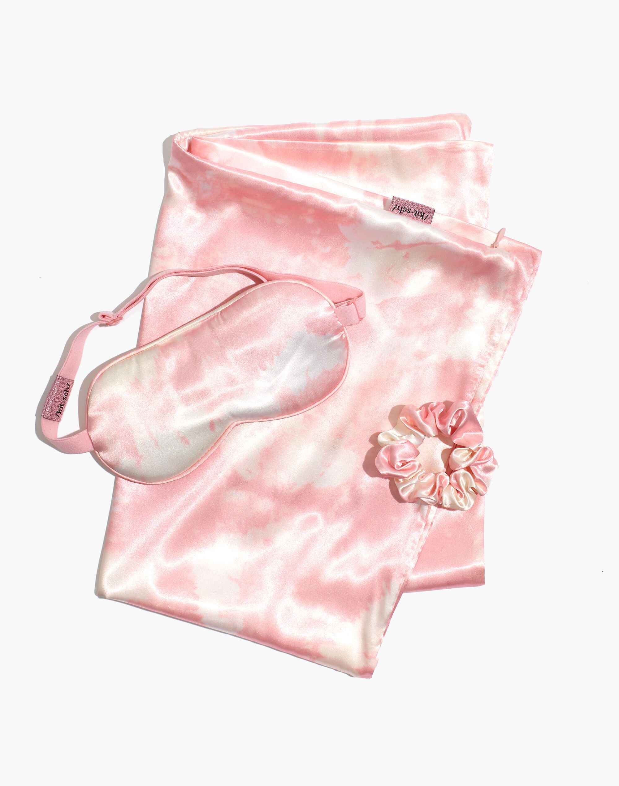 Madewell x Kitsch&reg; Tie-Dye Satin Sleep Kit