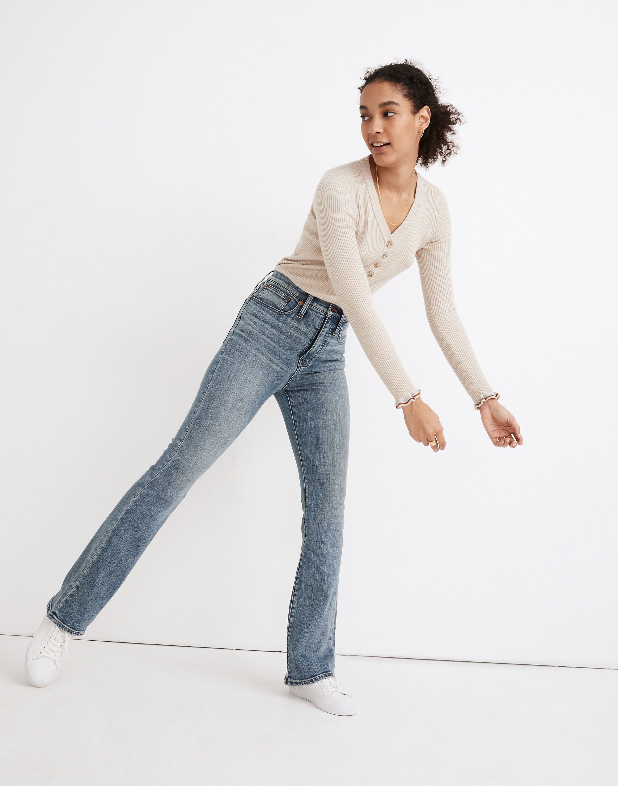 Skinny Flare Jeans in Ellsworth Wash