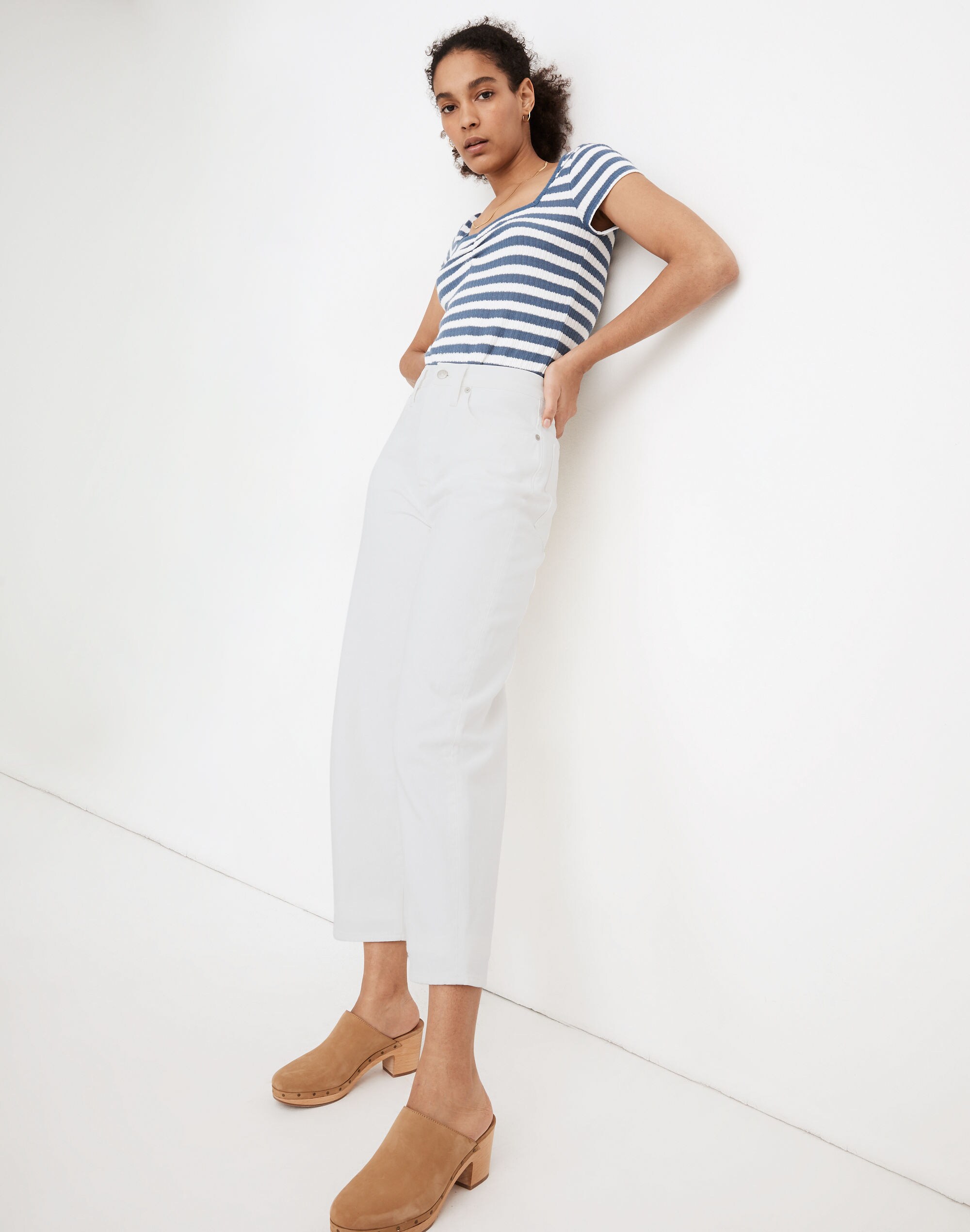 Balloon Jeans in Tile White