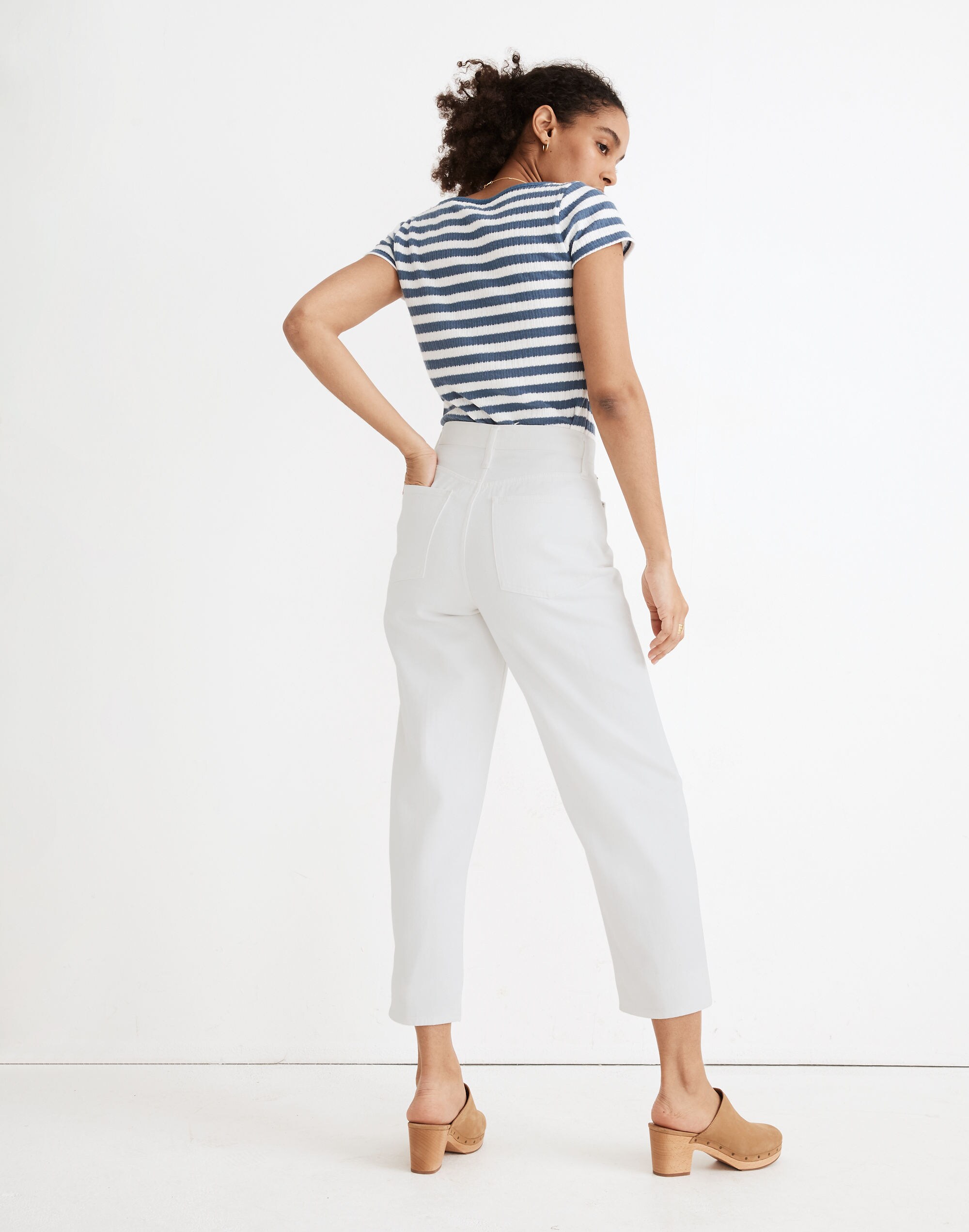 Balloon Jeans in Tile White