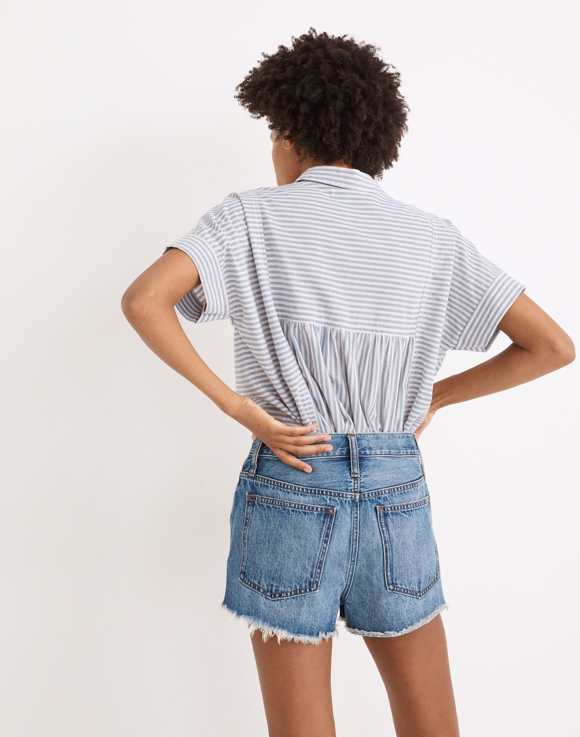 Relaxed Denim Shorts in Berriman Wash
