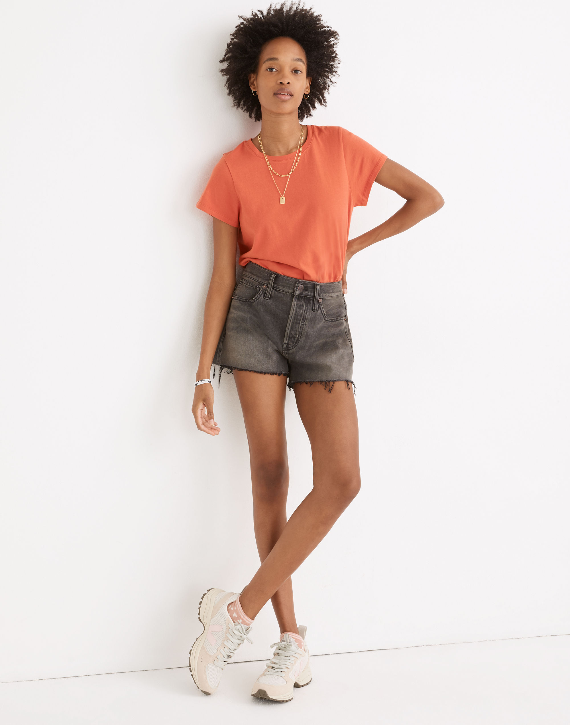 Relaxed Denim Shorts in Bienville Wash