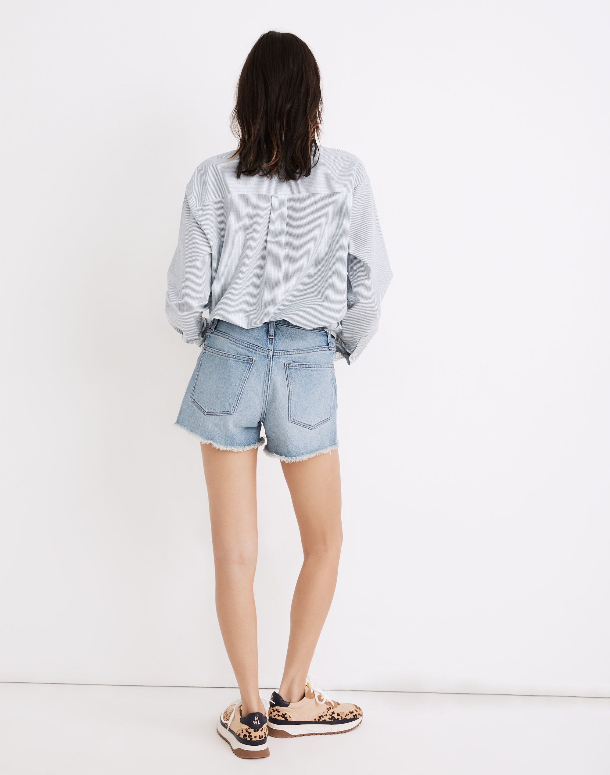 The Perfect Jean Short in Balsam Wash: TENCEL&trade; Denim Edition