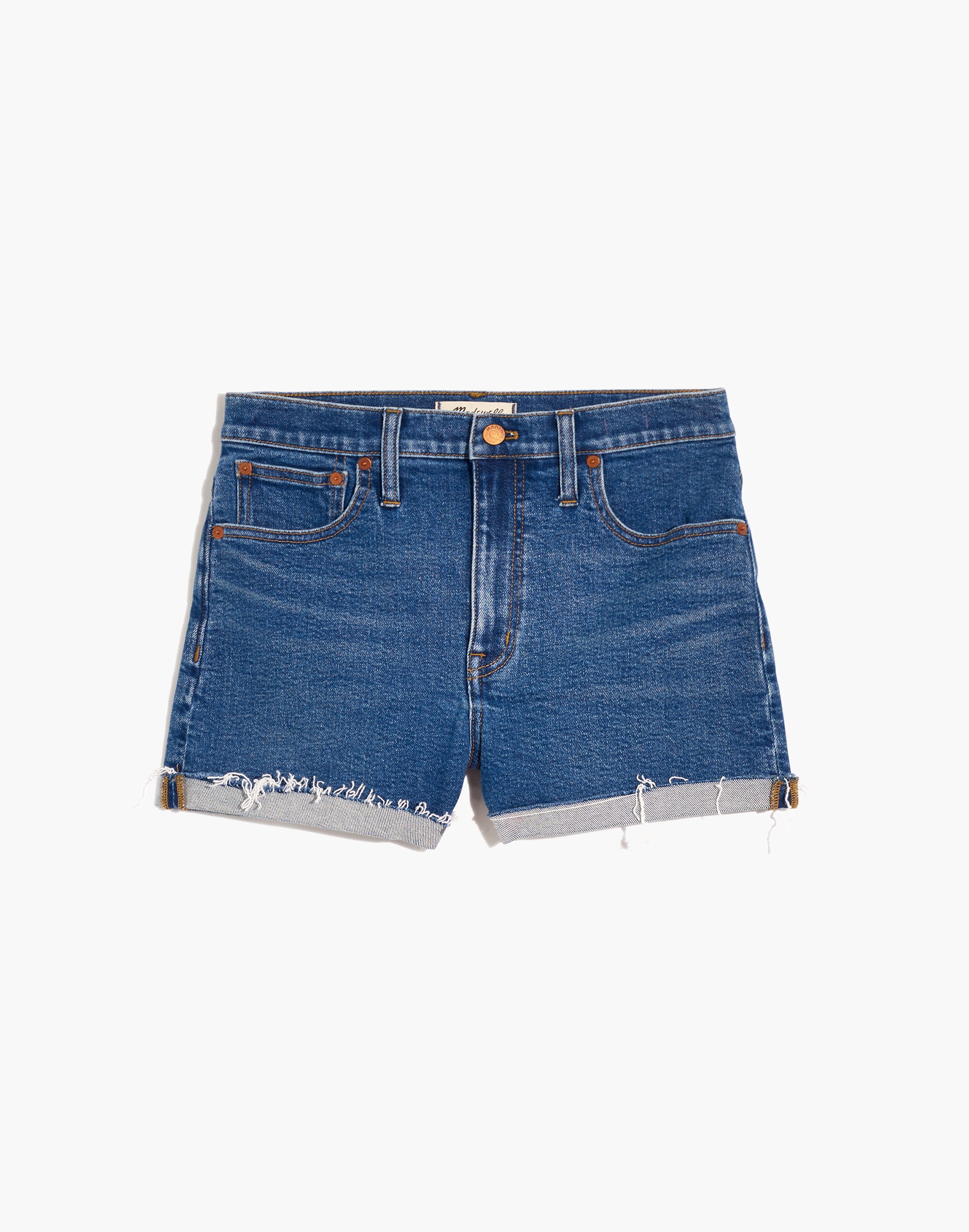 High-Rise Denim Shorts in Auckland Wash | Madewell