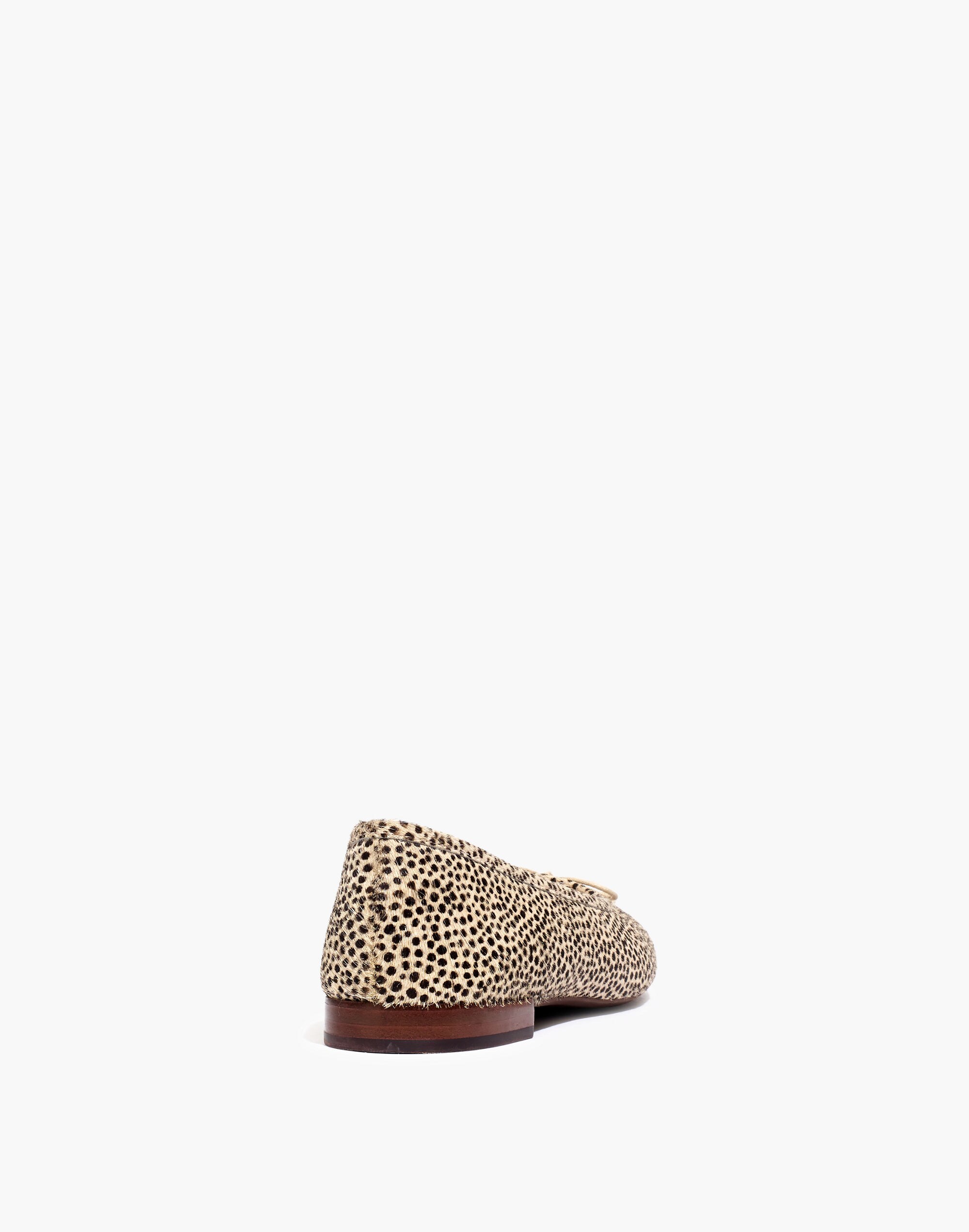 The Adelle Ballet Flat in Spot Dot Calf Hair