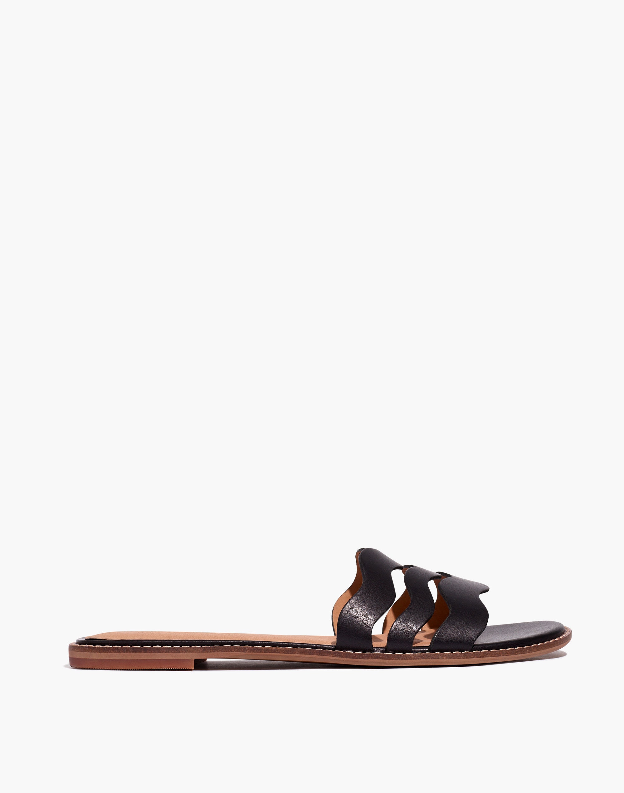 The Wave Slide Sandal in Vachetta Leather
