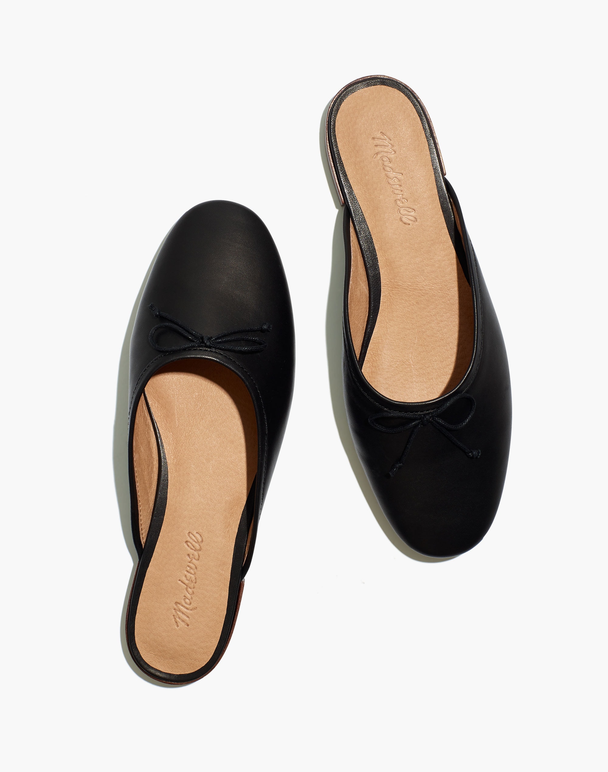 The Adelle Ballet Mule in Leather