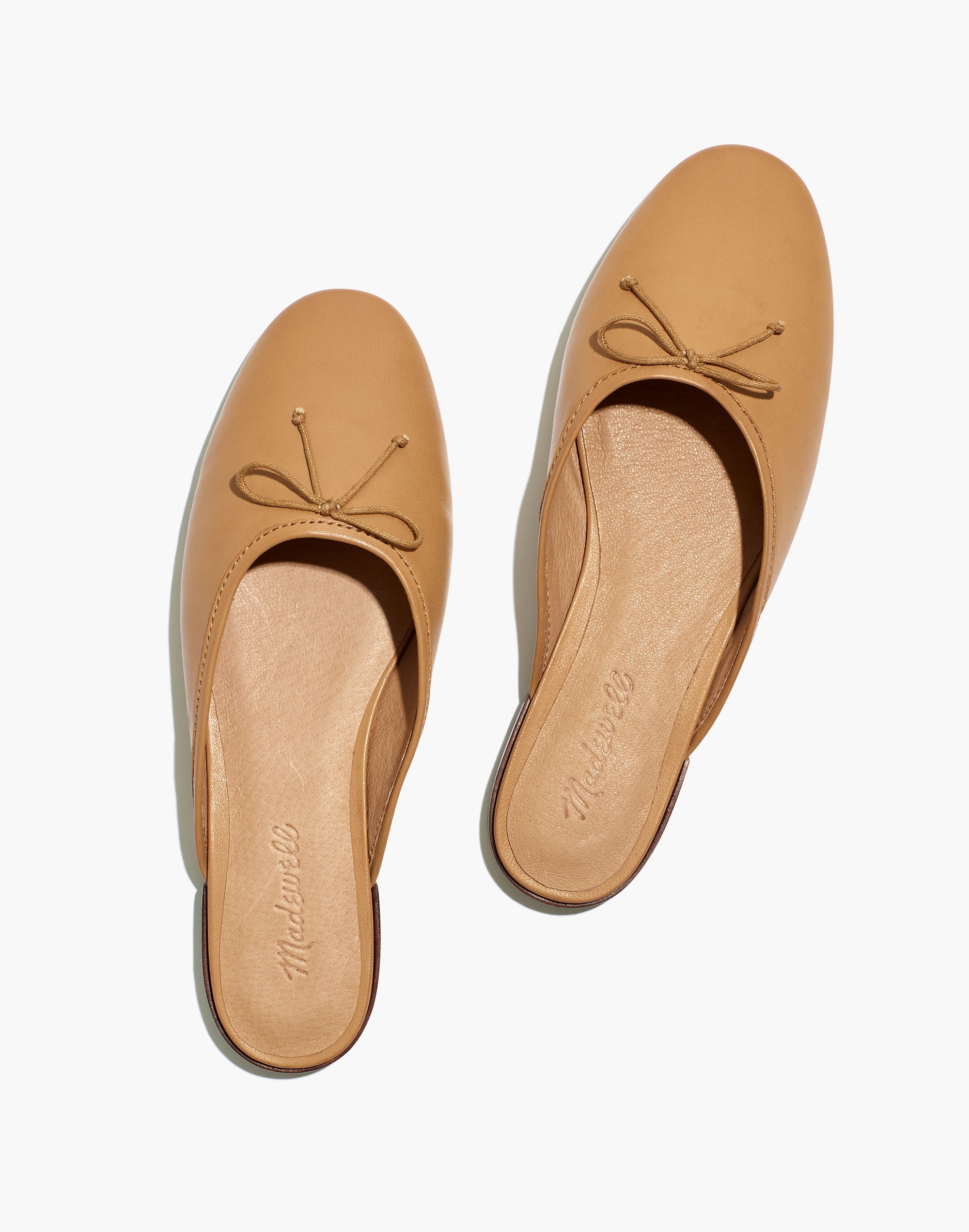 The Adelle Ballet Mule in Leather