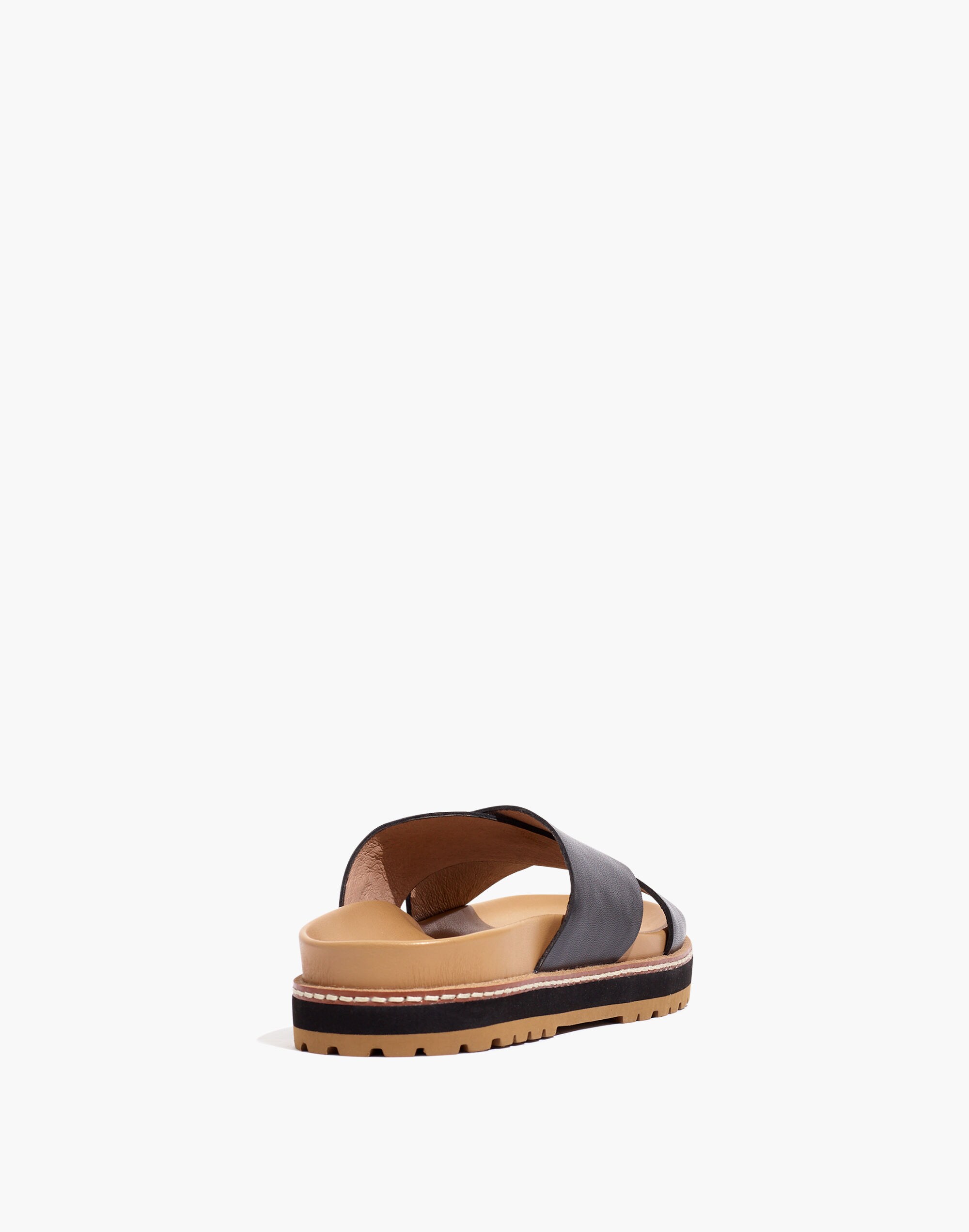 The Dayna Lugsole Slide Sandal in Leather