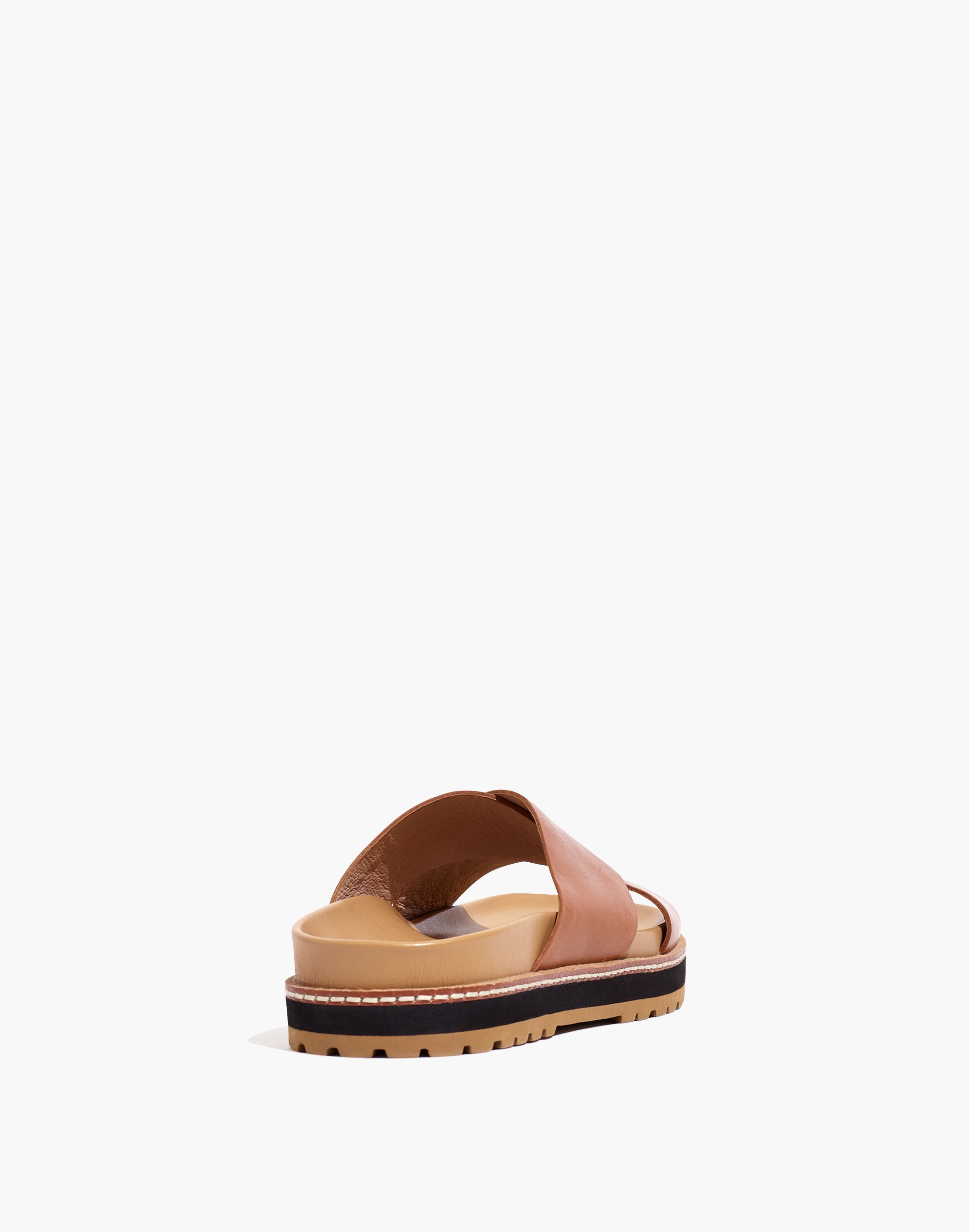 The Dayna Lugsole Slide Sandal in Leather