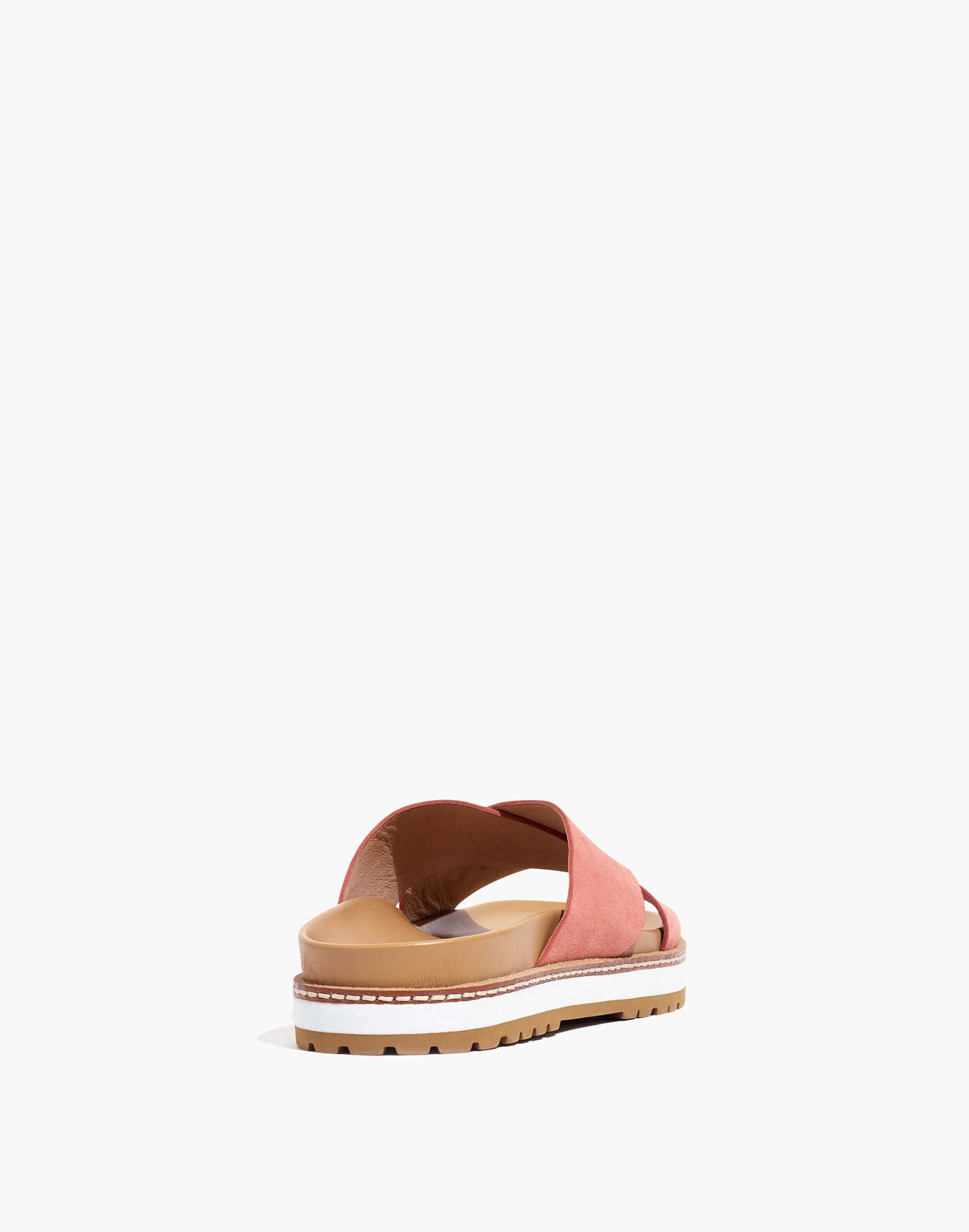 The Dayna Lugsole Slide Sandal in Nubuck Leather