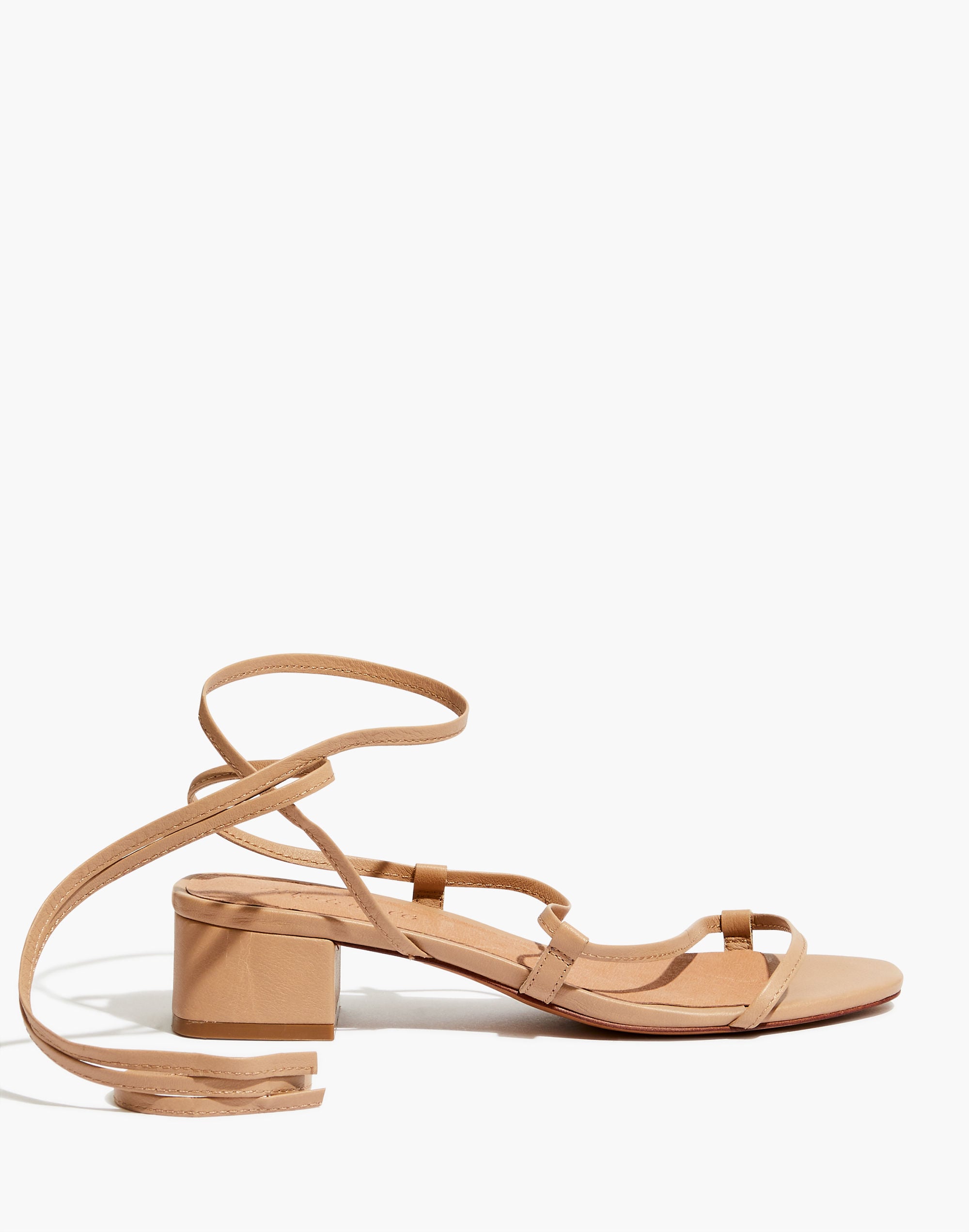 The Brigitte Lace-Up Sandal in Leather