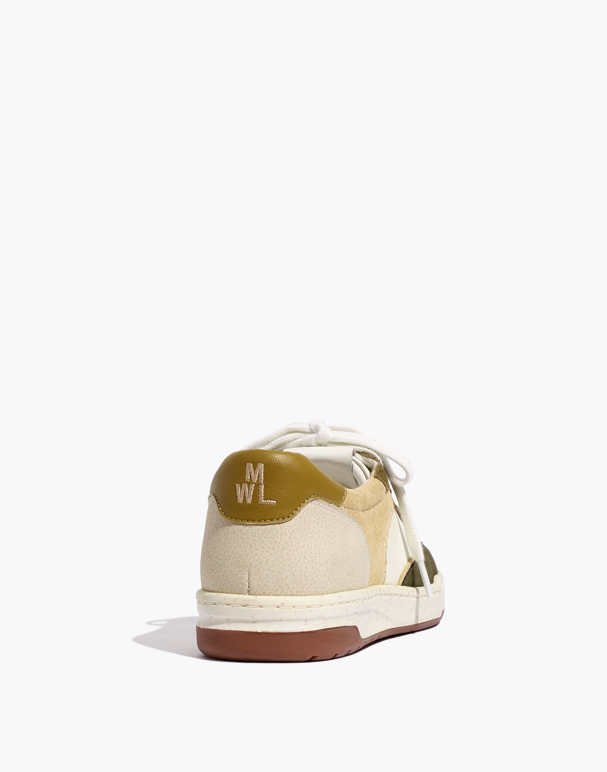 Court Sneakers in Colorblock Leather and Suede