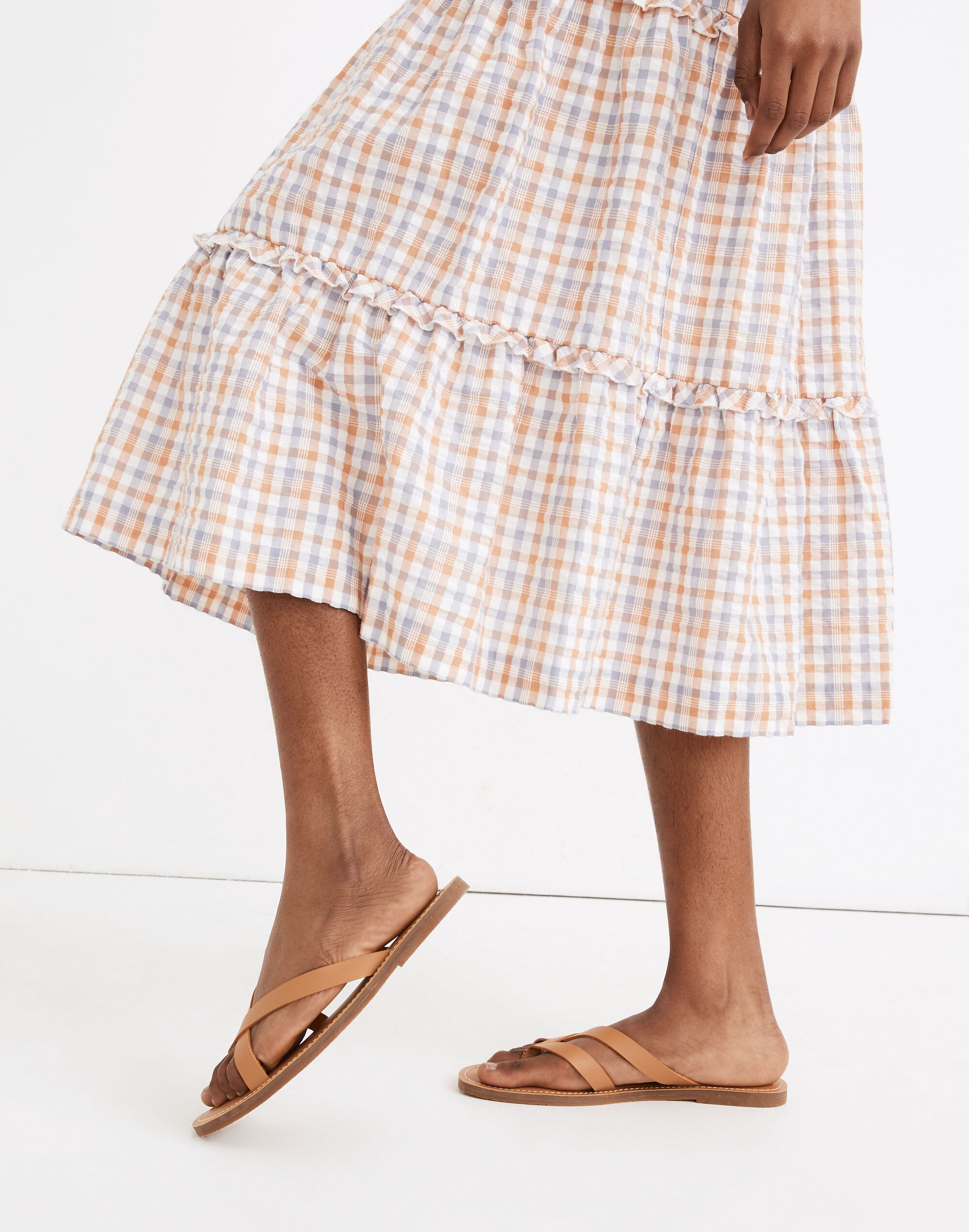 The Boardwalk Thong Sandal in Leather