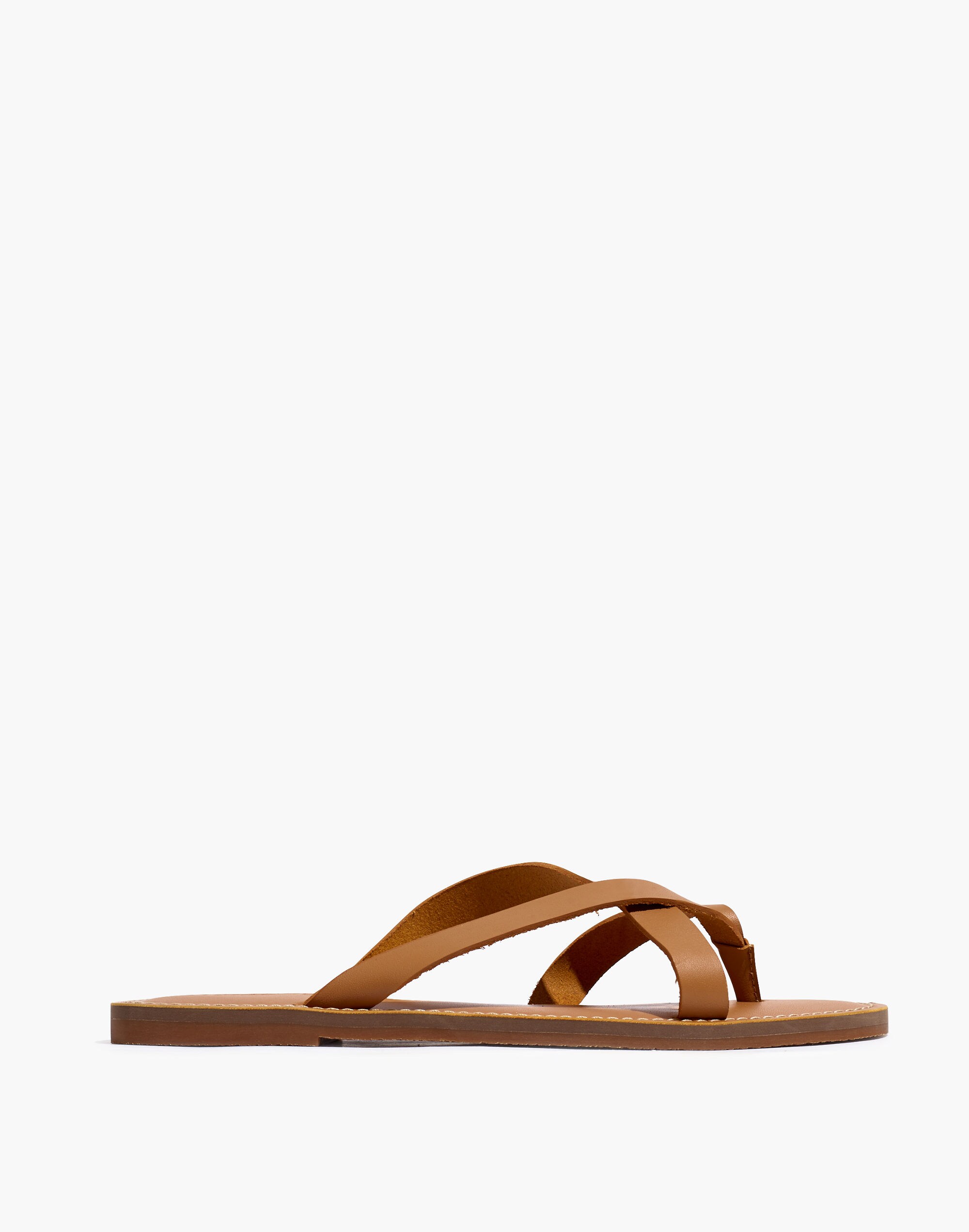 The Boardwalk Thong Sandal in Leather