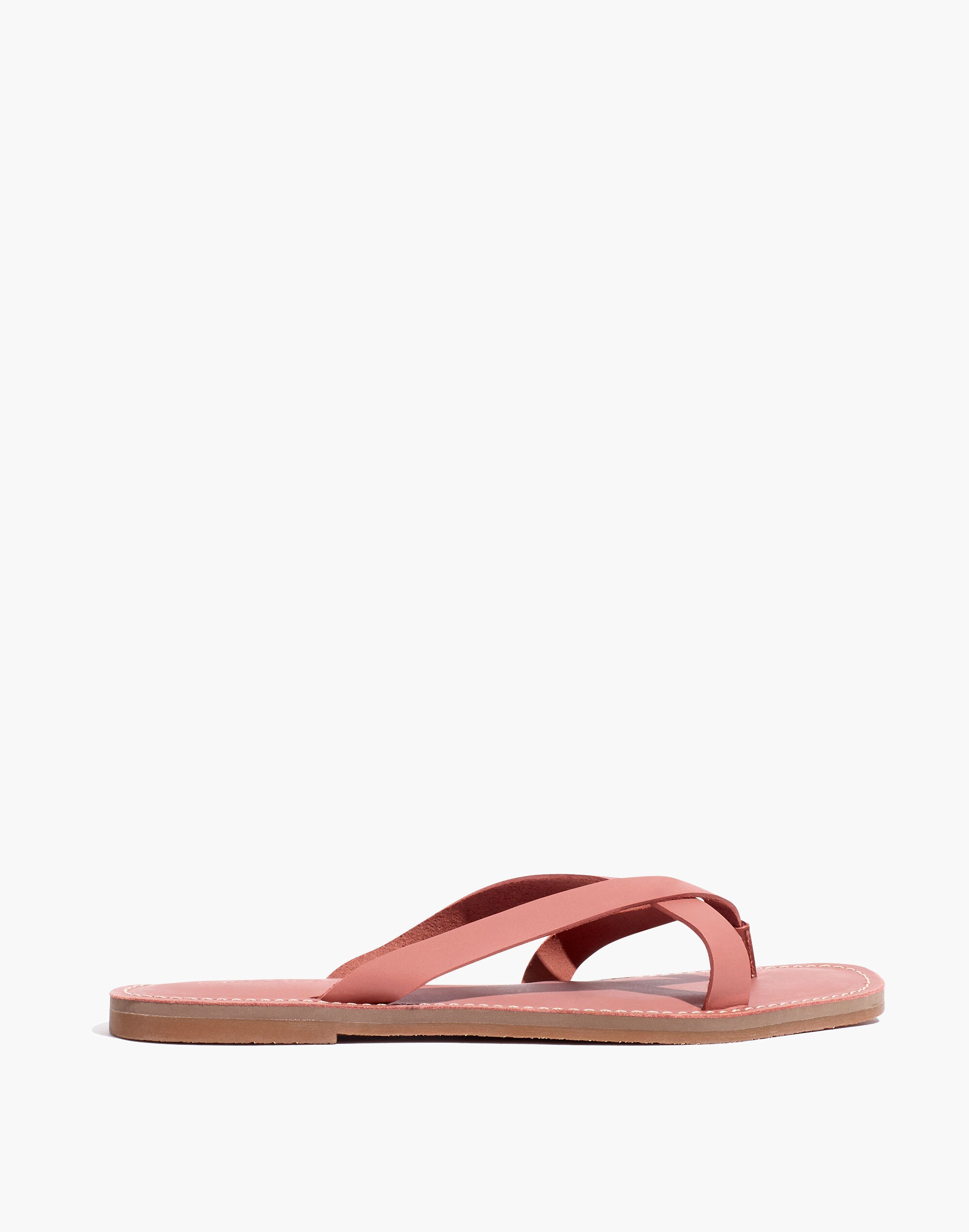 The Boardwalk Thong Sandal in Leather
