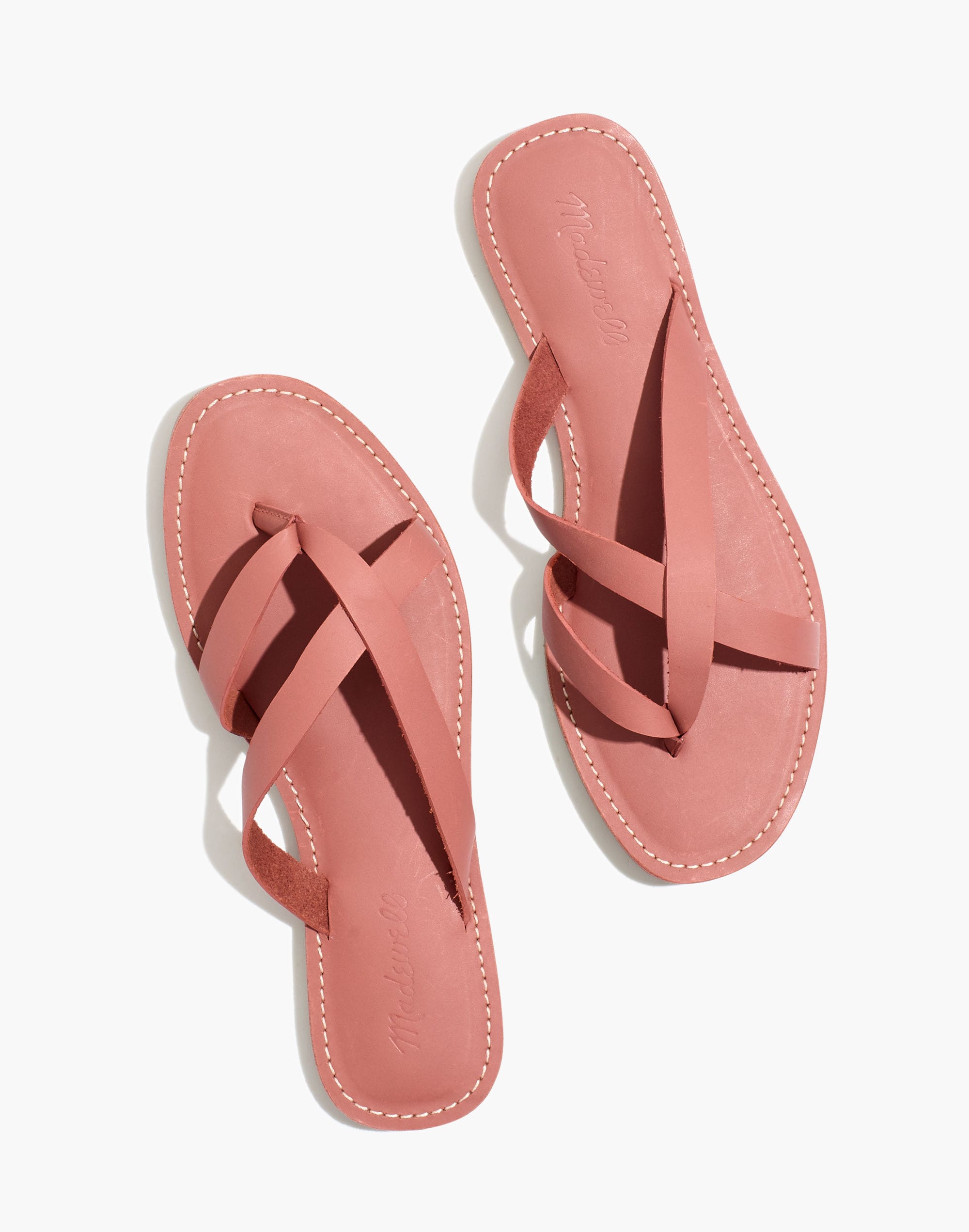 The Boardwalk Thong Sandal in Leather