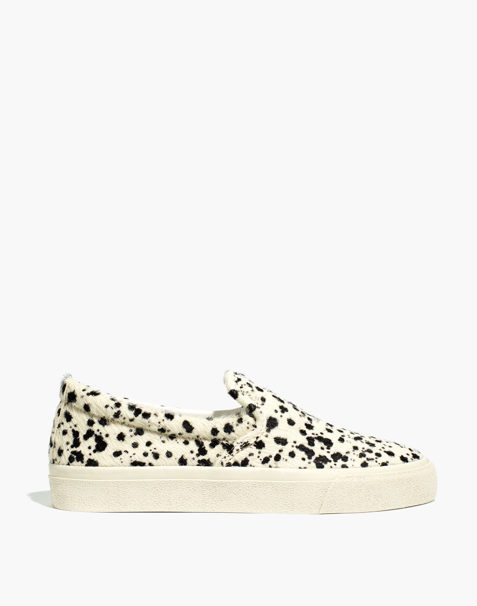 Sidewalk Slip-On Sneakers in Spatter-Painted Calf Hair